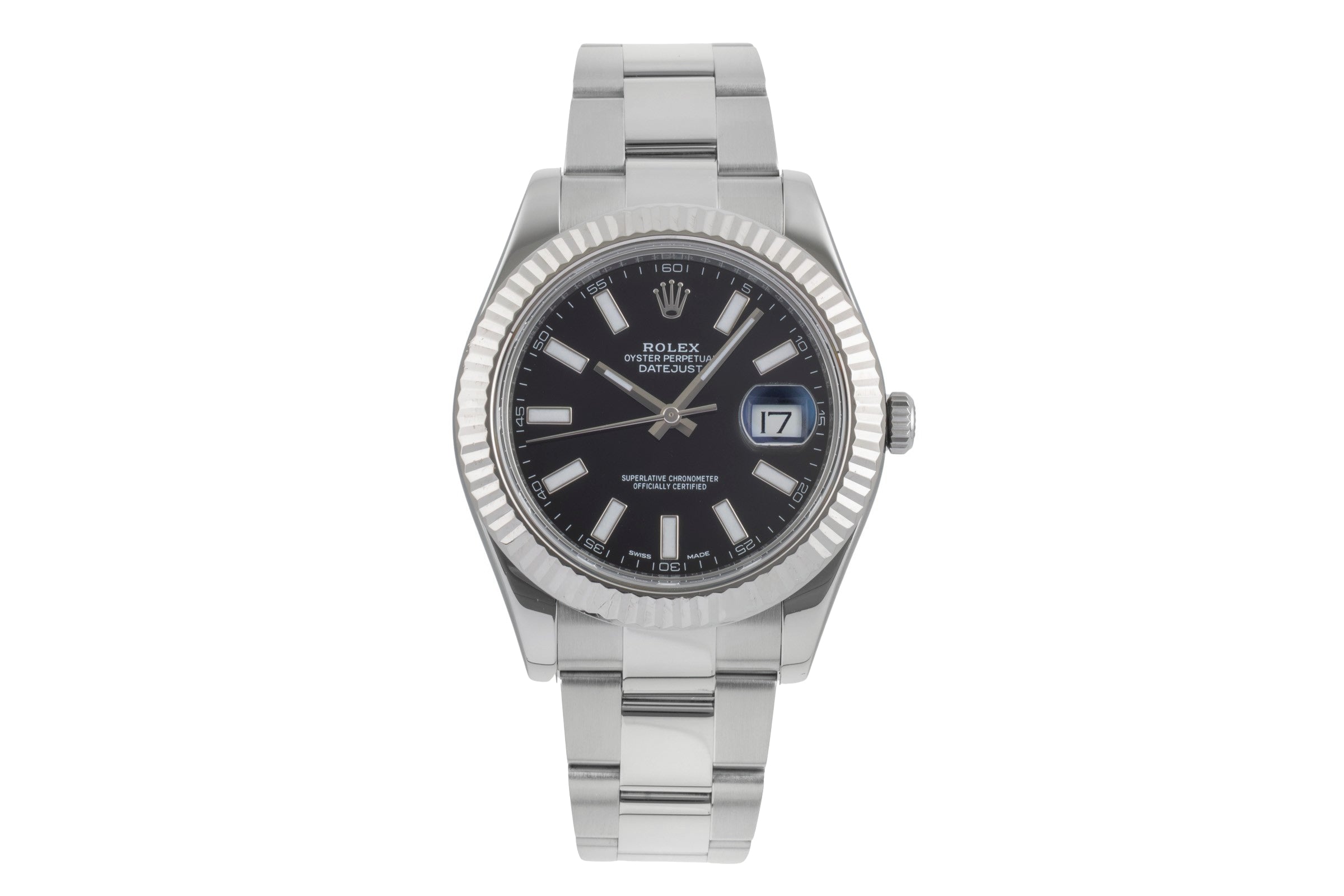 Rolex Datejust acier / or blanc automatique montre pour hommes 116334  [2505959]