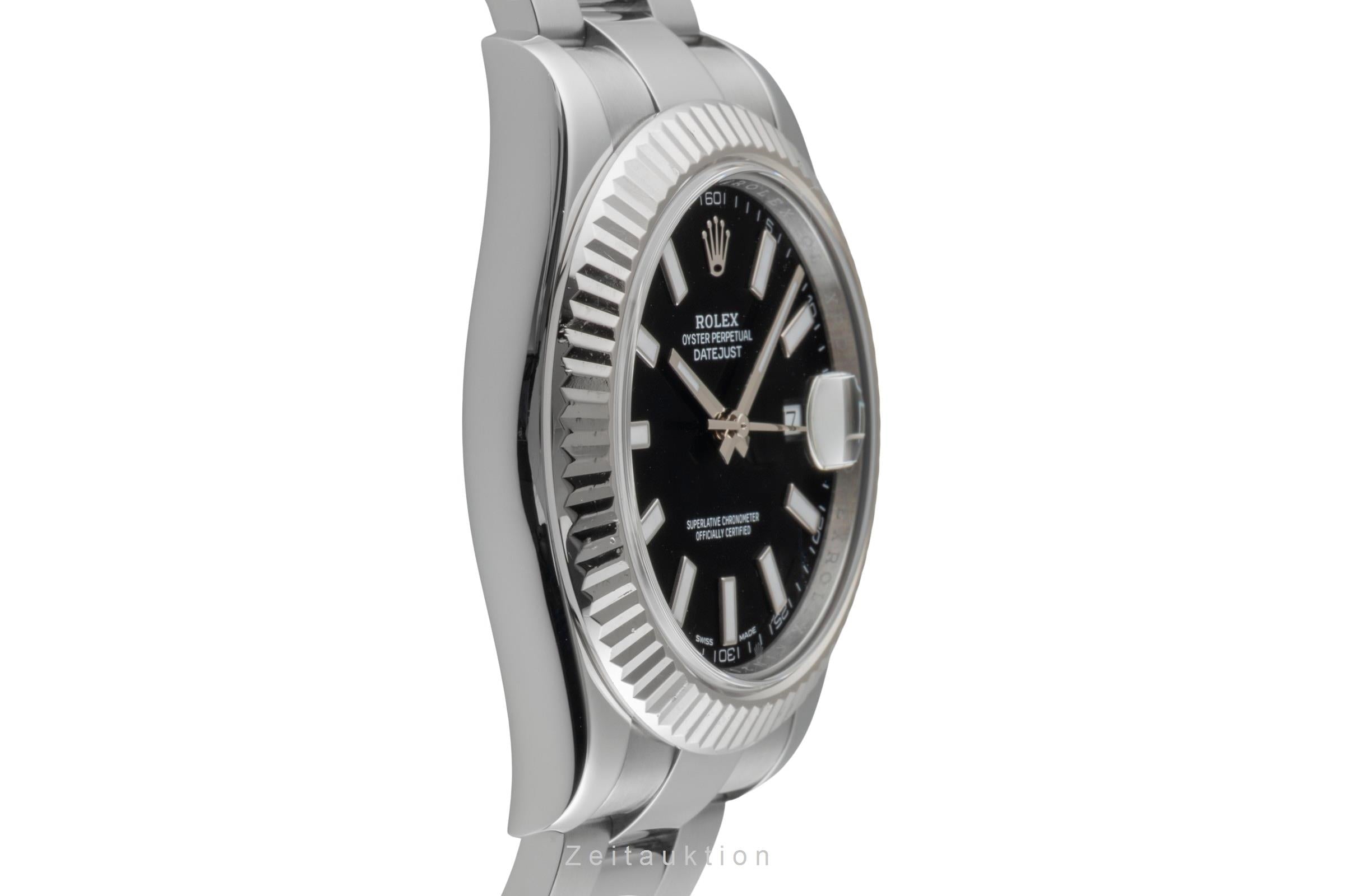 Rolex Datejust II Stahl / Weissgold Black Dial Automatik Herrenuhr Ref. 116334 [2505959]