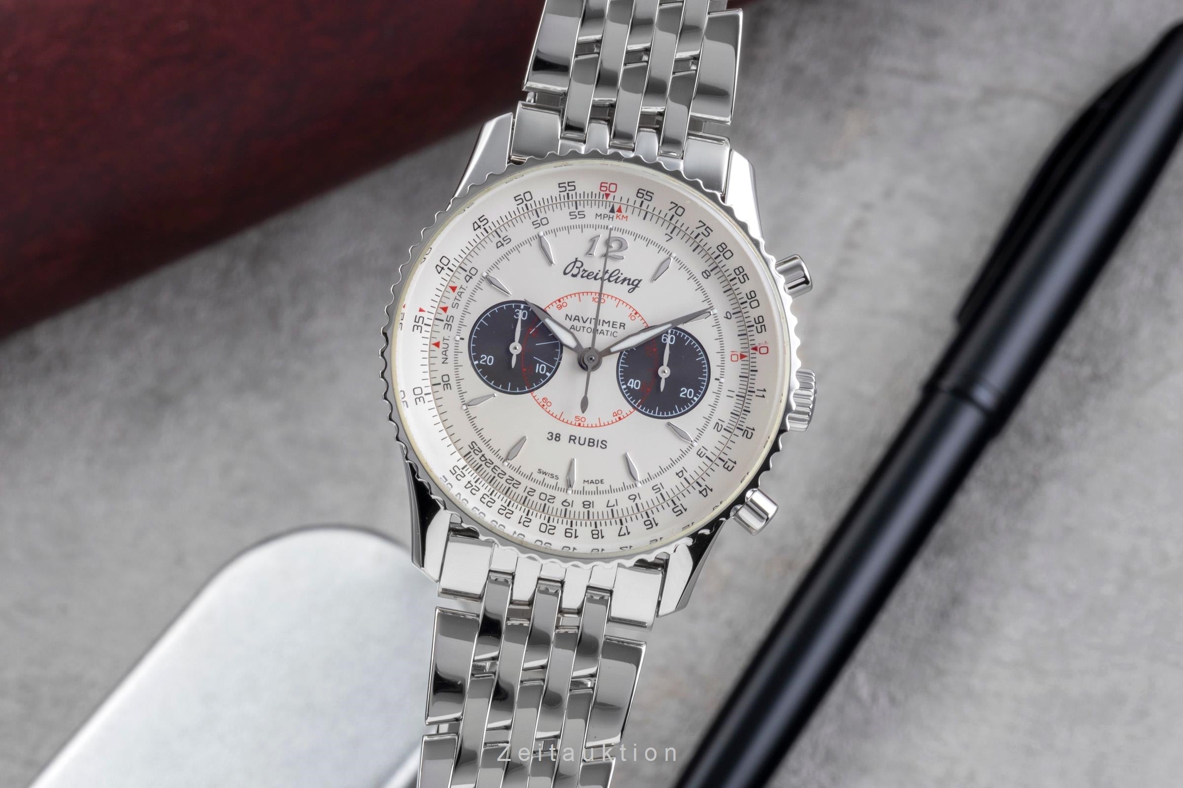 Breitling Navitimer chronograph steel automatic Kal. B47 Ref