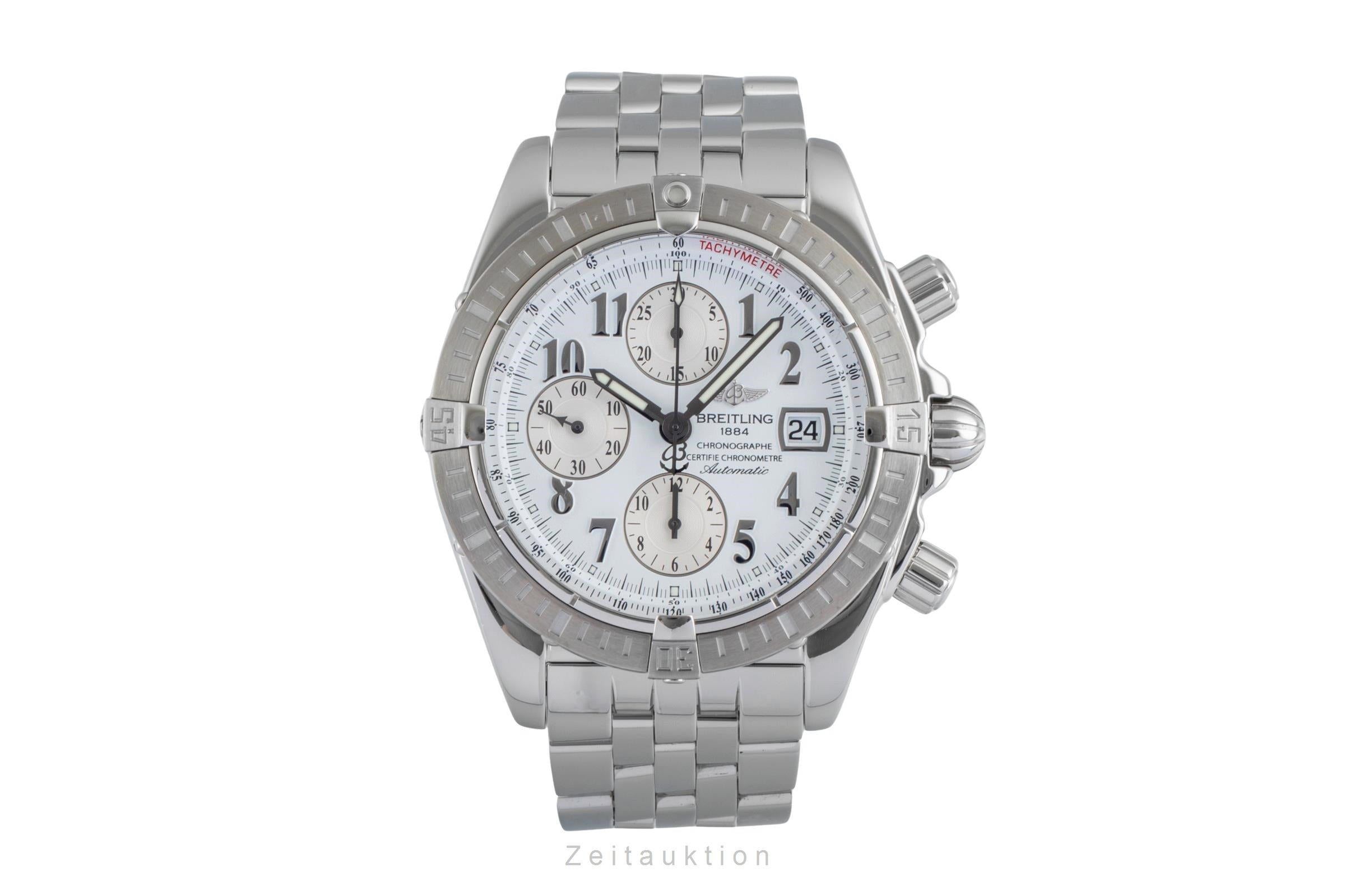 Breitling Evolution chronographe acier automatique montre pour hommes A13356  [2505970]