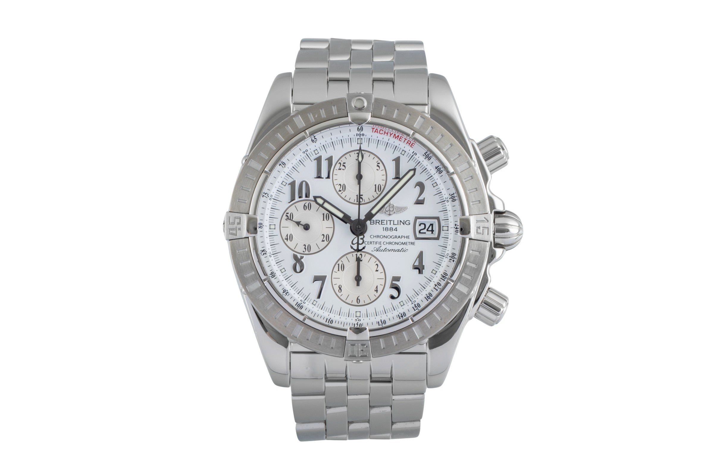 Breitling Evolution chronographe acier automatique montre pour hommes A13356  [2505970]