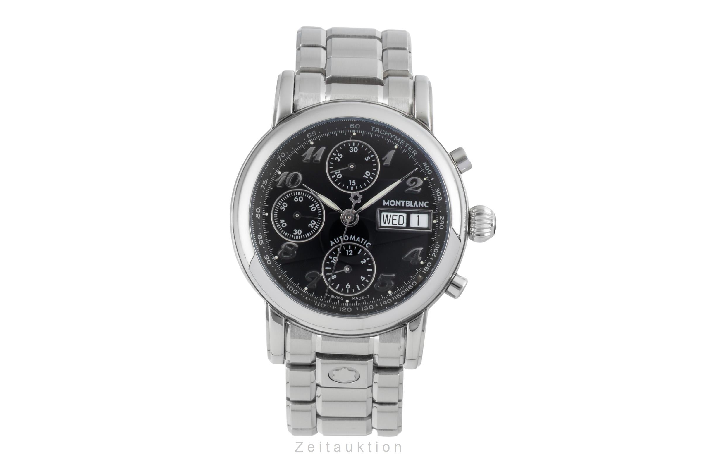 Montblanc Meisterstück cronografo acciaio automatismo orologio da uomo 7016  [2505972]