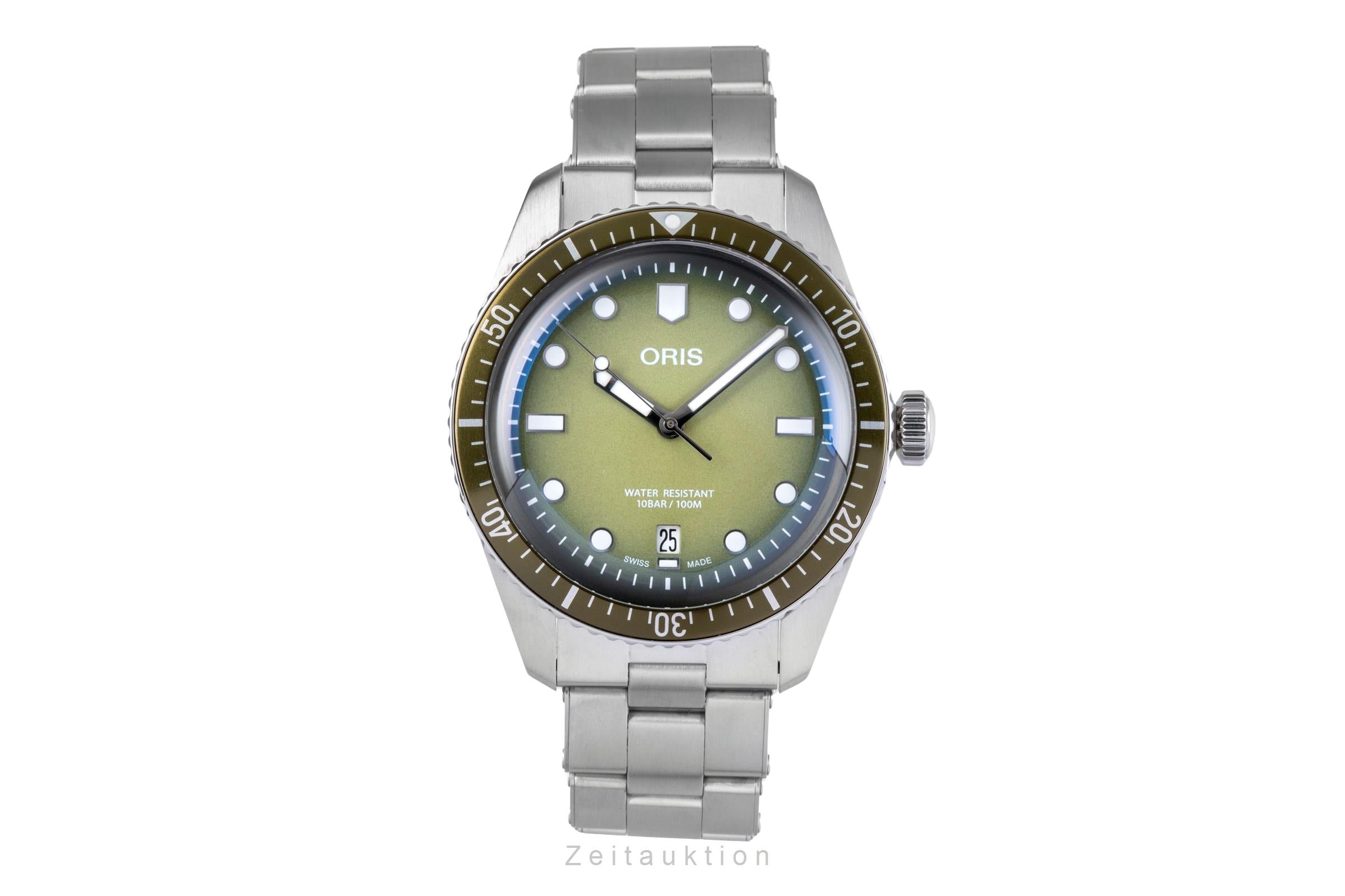 Oris Divers Sixty-Five Stahl Automatik Herren Ref 01 733 7707 4057 Box & Papiere [2505974]