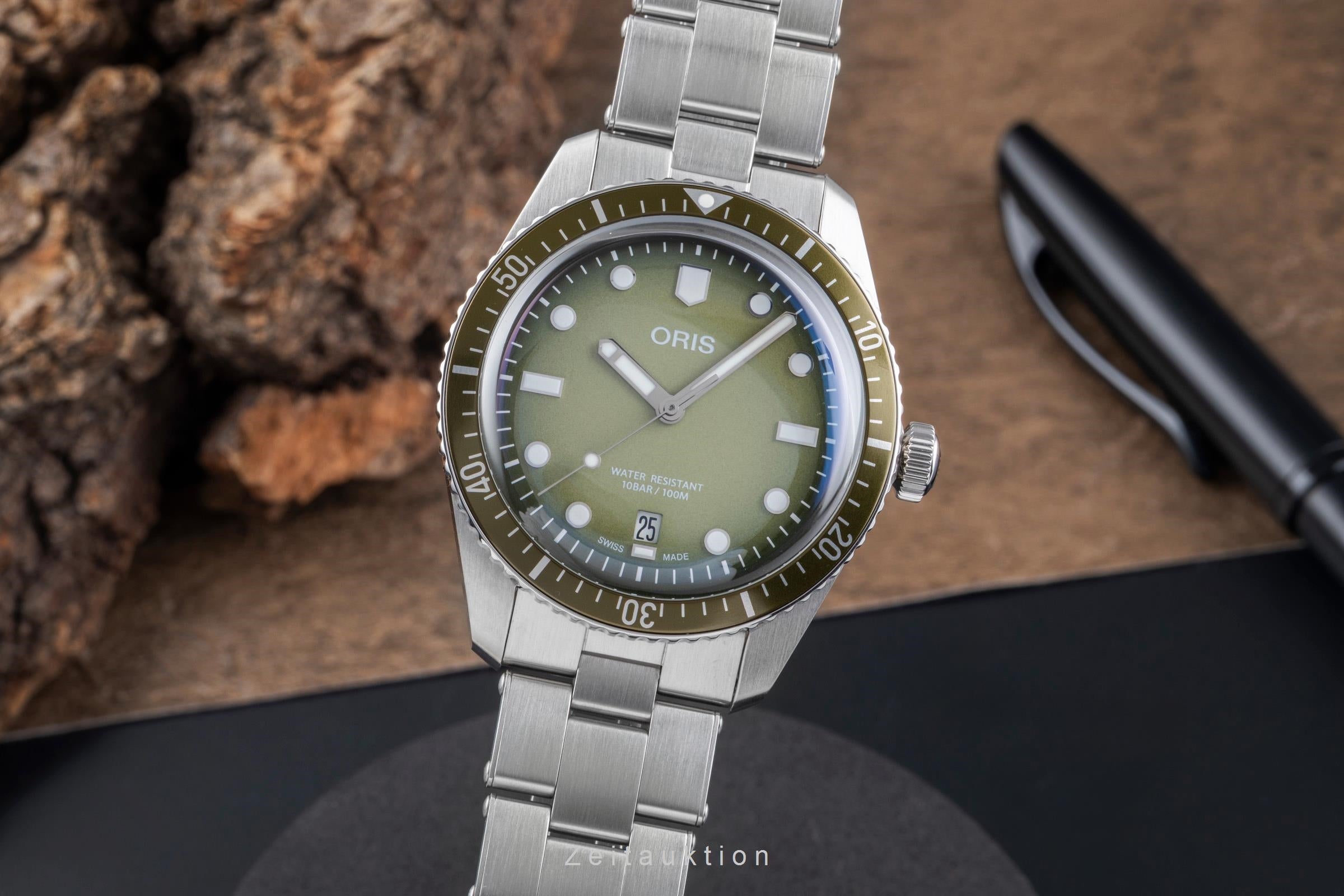 Oris Divers Sixty-Five Stahl Automatik Herren Ref 01 733 7707 4057 Box & Papiere [2505974]
