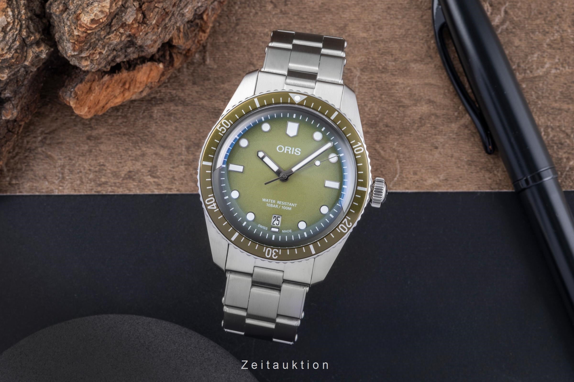 Oris Divers Sixty-Five Stahl Automatik Herren Ref 01 733 7707 4057 Box & Papiere [2505974]