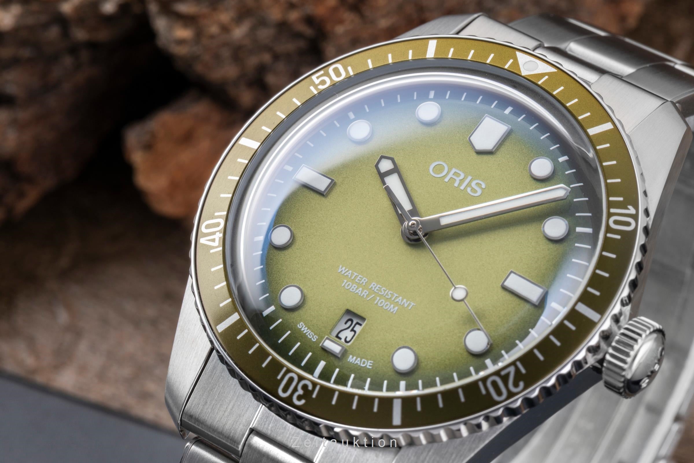 Oris Divers Sixty-Five Stahl Automatik Herren Ref 01 733 7707 4057 Box & Papiere [2505974]