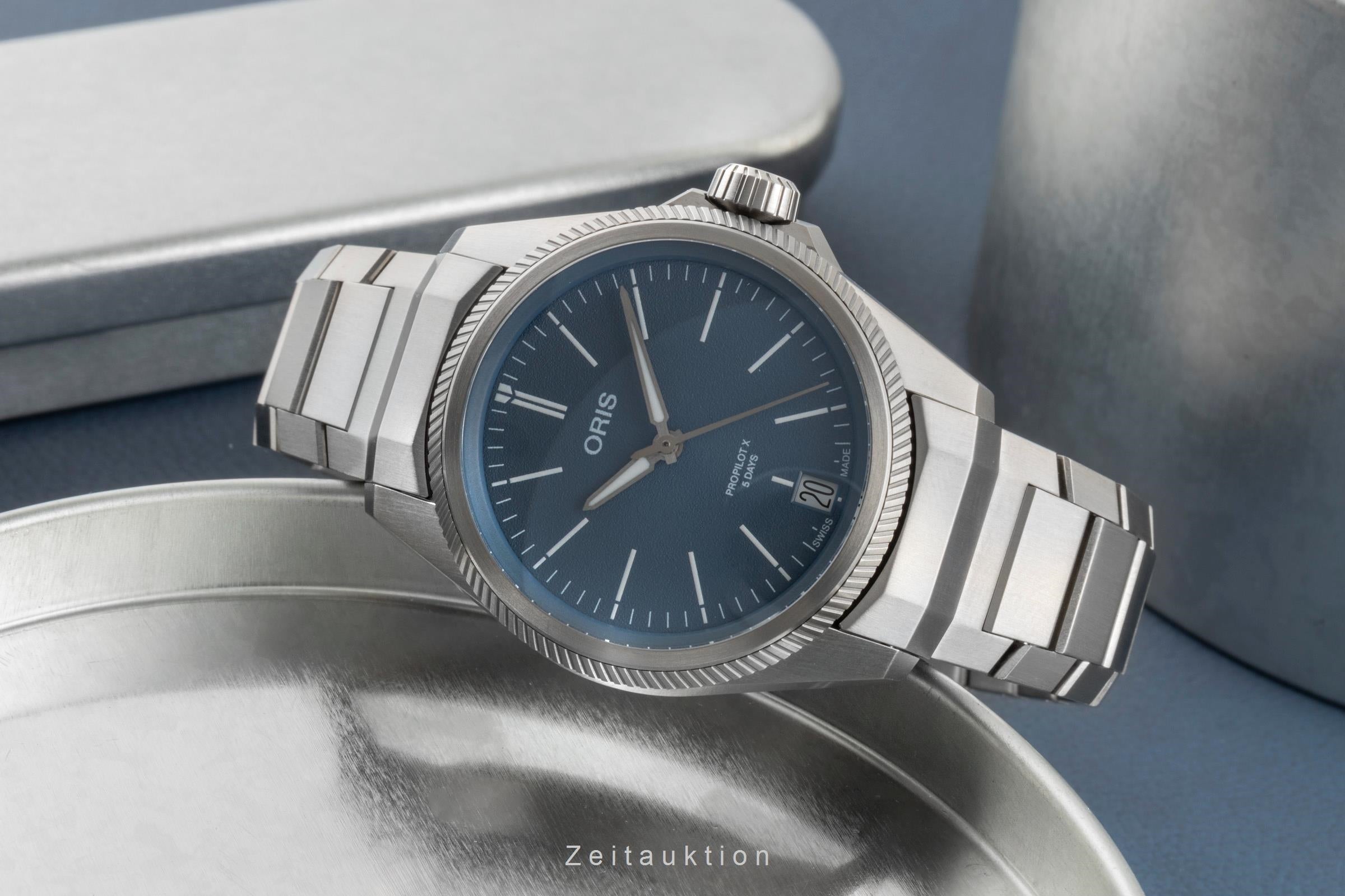 Oris ProPilot X Titan Automatik Herrenuhr Ref. 01 400 7778 7155 Box & Papiere  [2505975]
