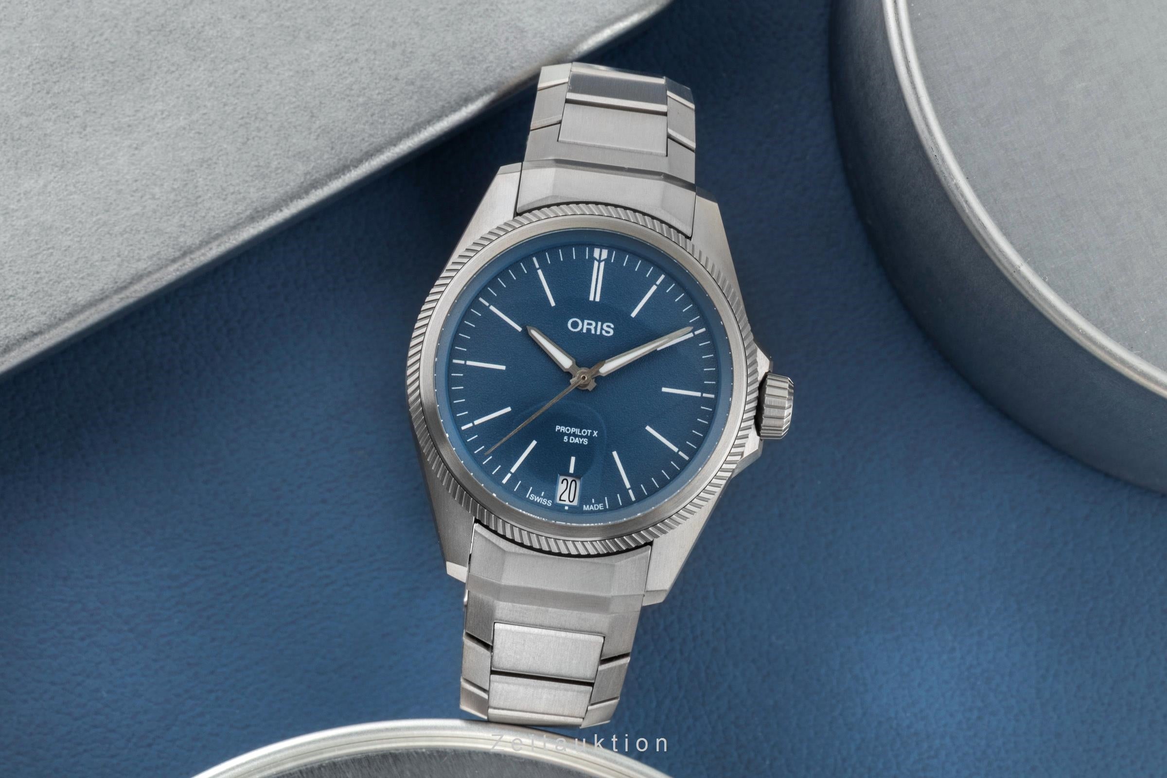 Oris ProPilot X Titan Automatik Herrenuhr Ref. 01 400 7778 7155 Box & Papiere  [2505975]