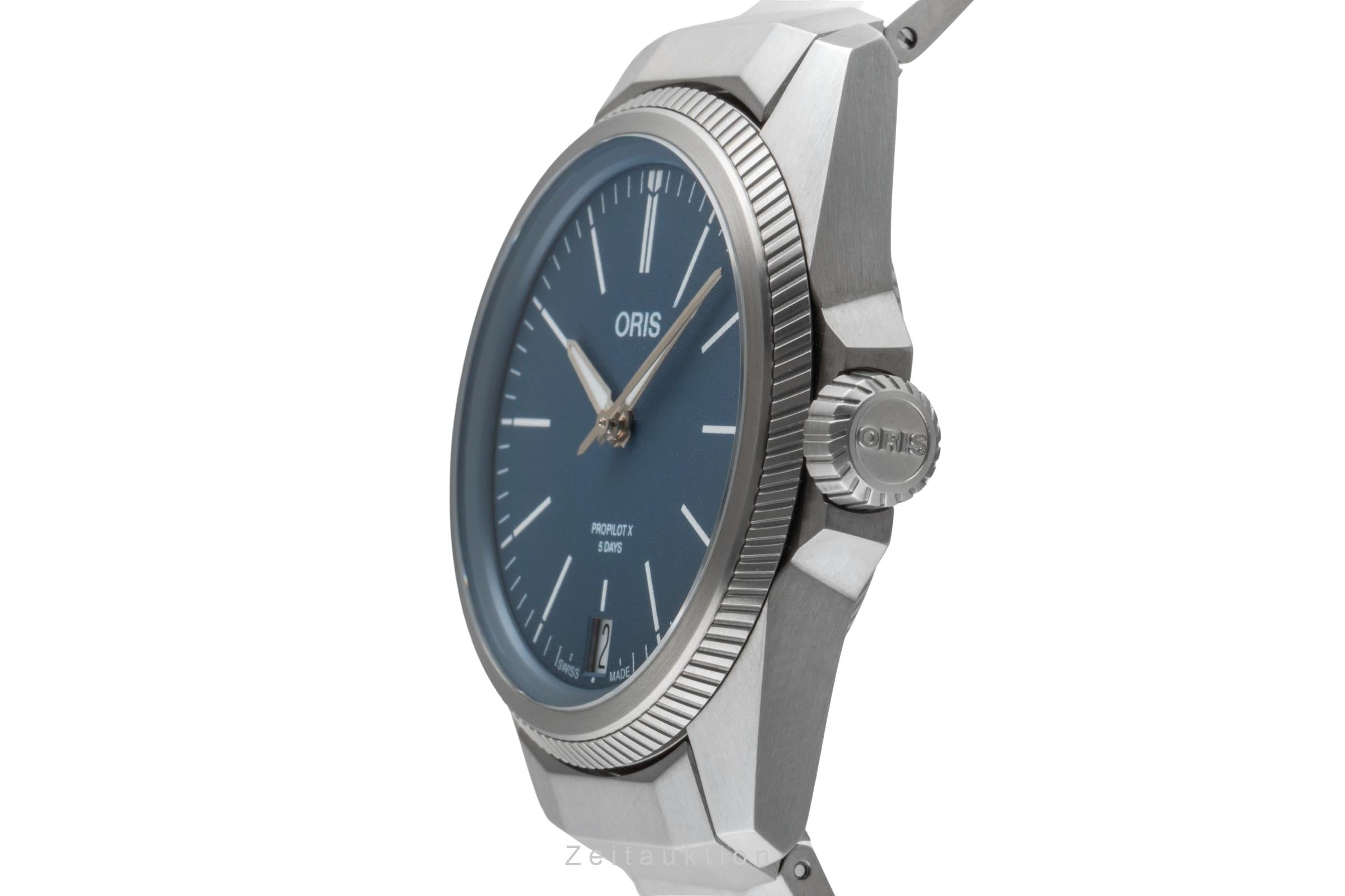 Oris ProPilot X Titan Automatik Herrenuhr Ref. 01 400 7778 7155 Box & Papiere  [2505975]