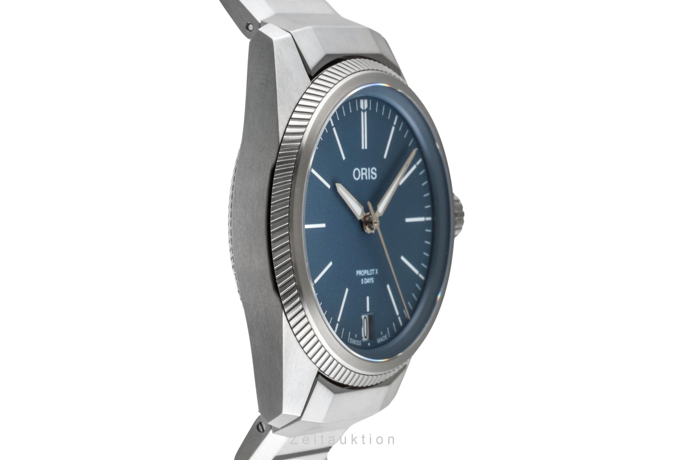 Oris ProPilot X Titan Automatik Herrenuhr Ref. 01 400 7778 7155 Box & Papiere  [2505975]