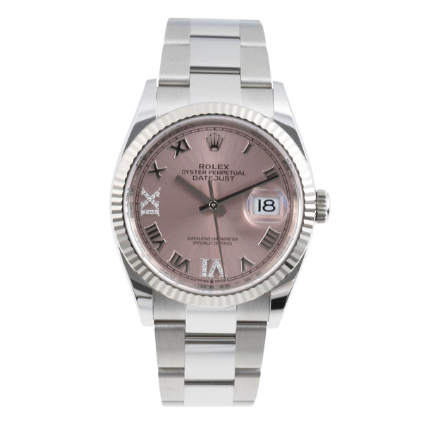 Rolex Datejust acciaio / oro bianco automatismo orologio da donna 126234  [2505976]