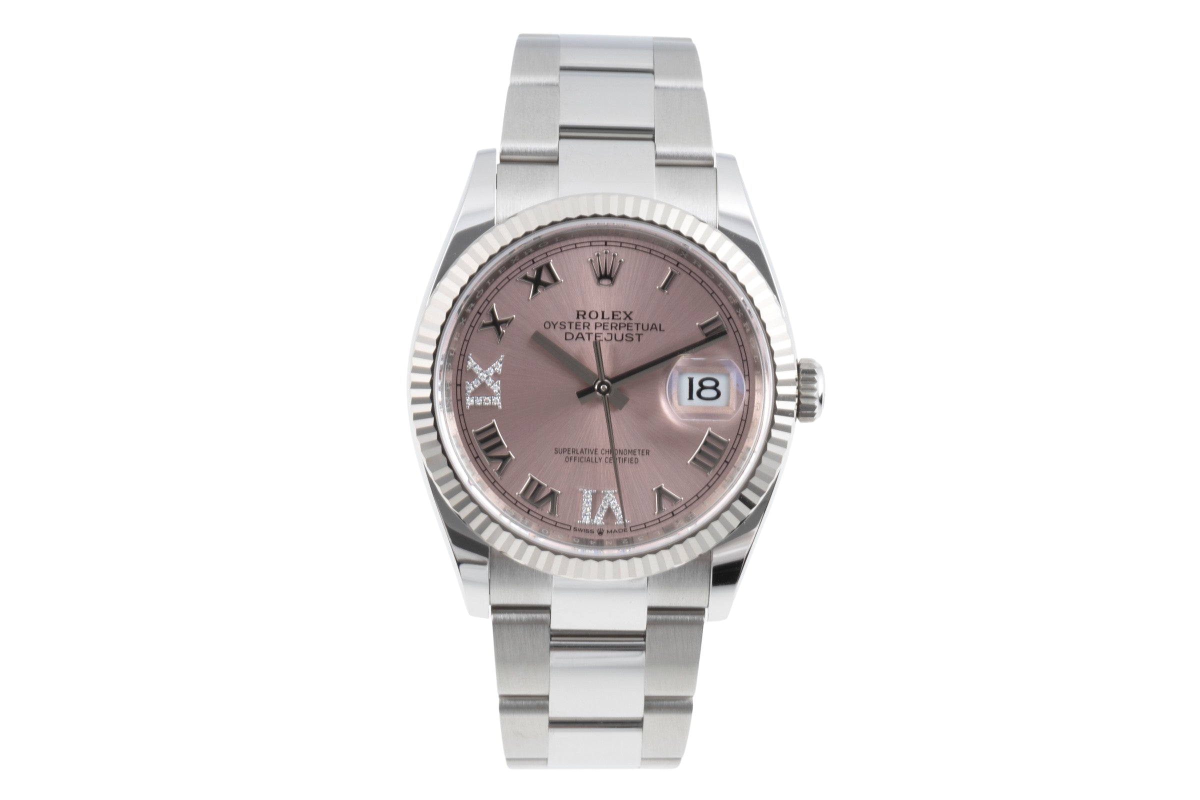 Rolex Datejust steel / white gold automatic women's watch 126234  [2505976]