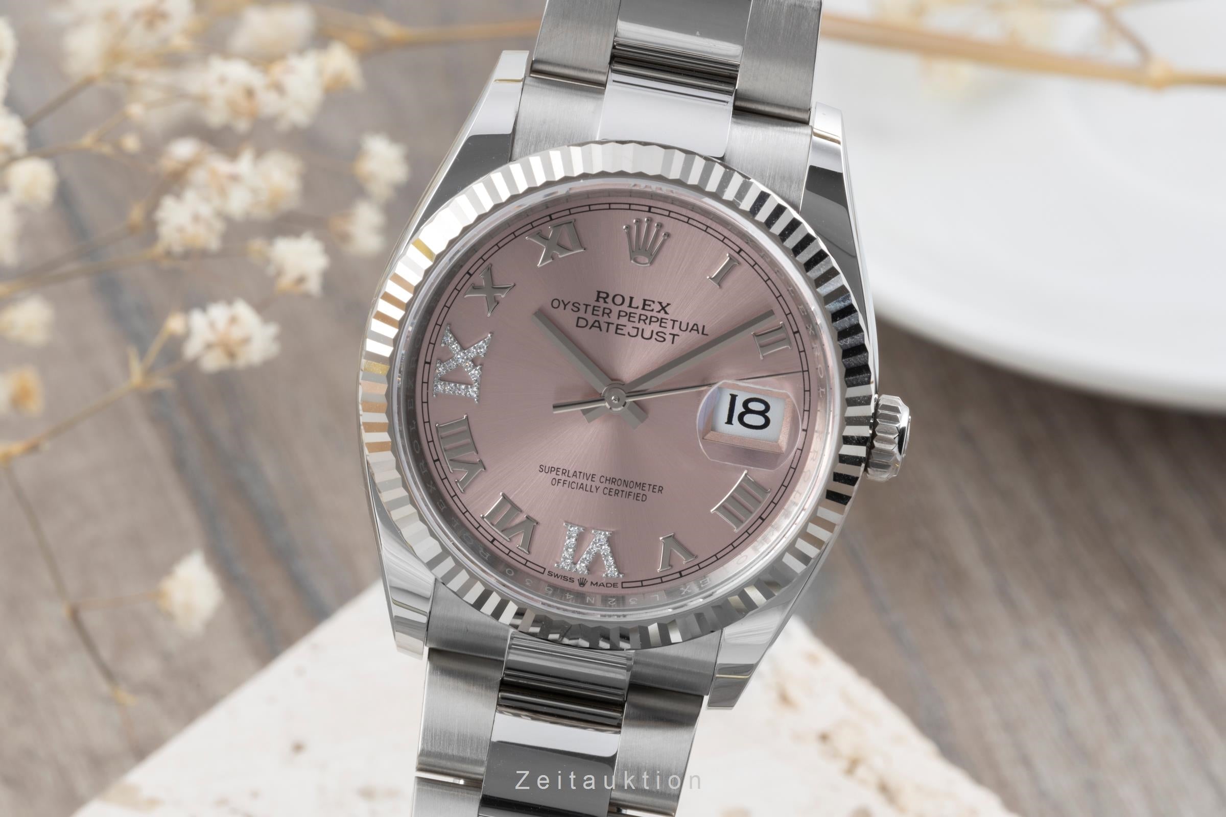 Rolex Datejust steel / white gold automatic women's watch 126234  [2505976]