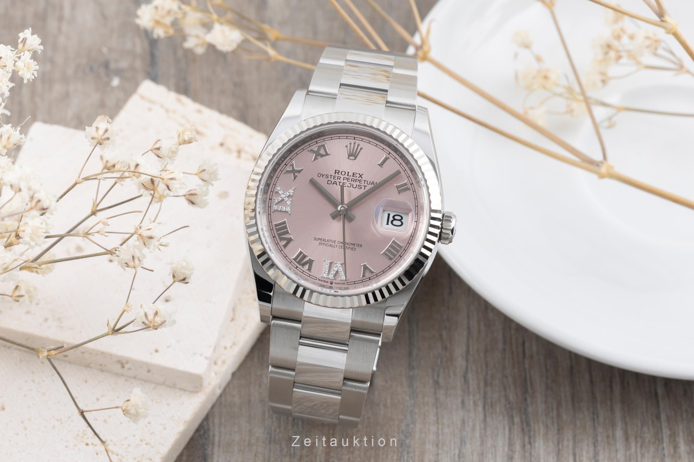 Rolex Datejust acciaio / oro bianco automatismo orologio da donna 126234  [2505976]