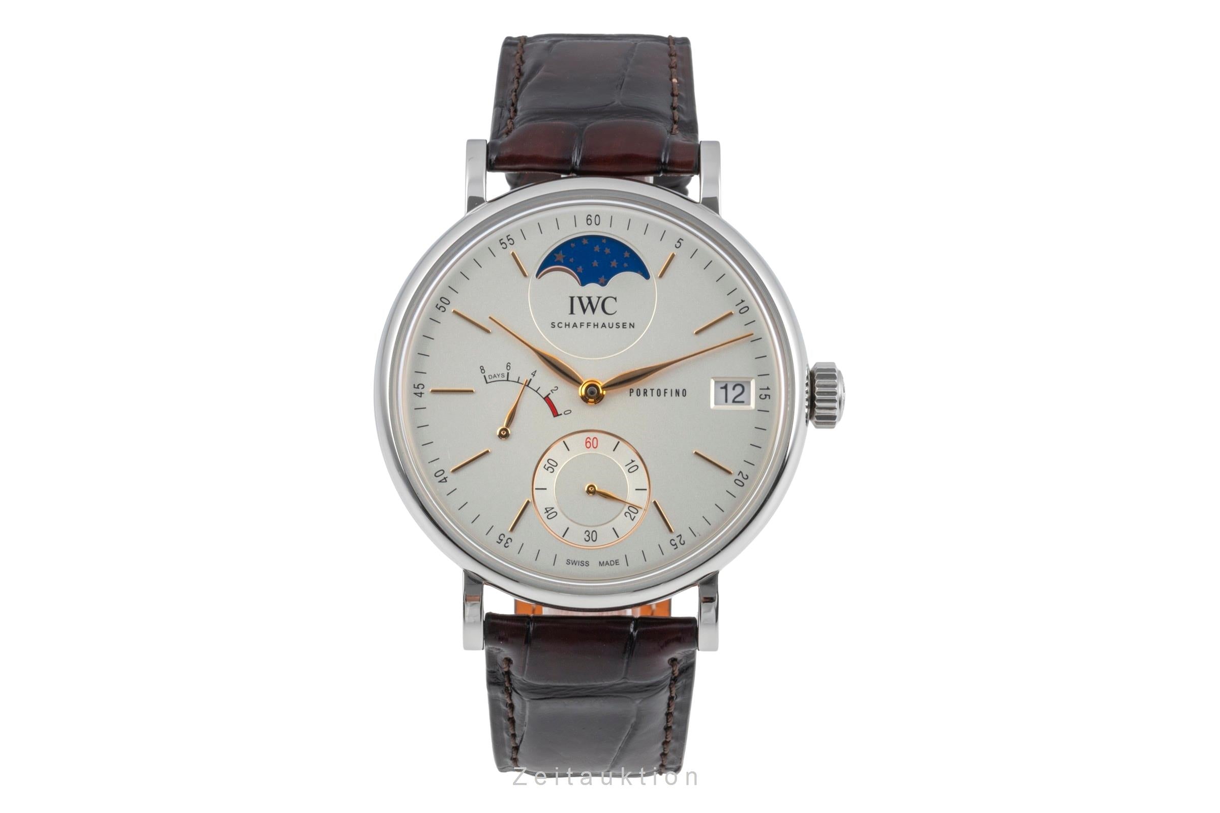 IWC Portugieser acciaio carica manuale orologio da uomo IW516401 LP: 14500EUR  [2505984]