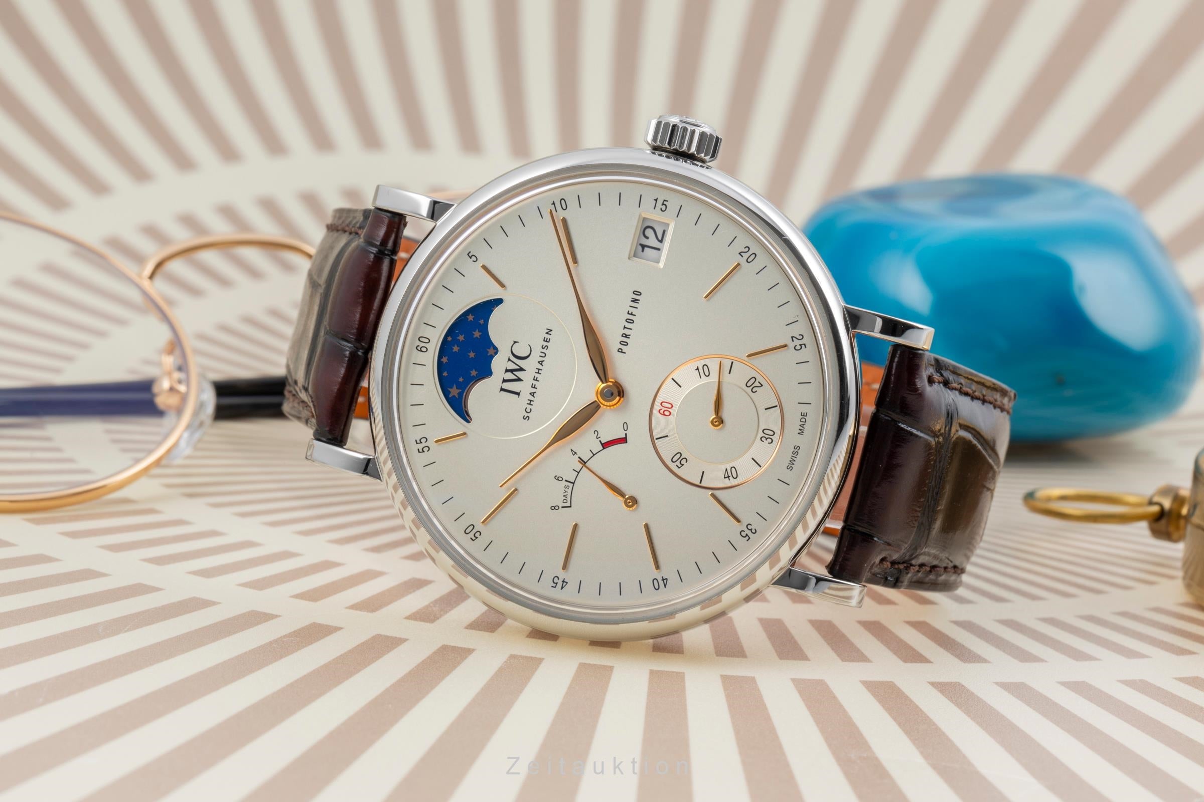 IWC Portugieser acciaio carica manuale orologio da uomo IW516401 LP: 14500EUR  [2505984]