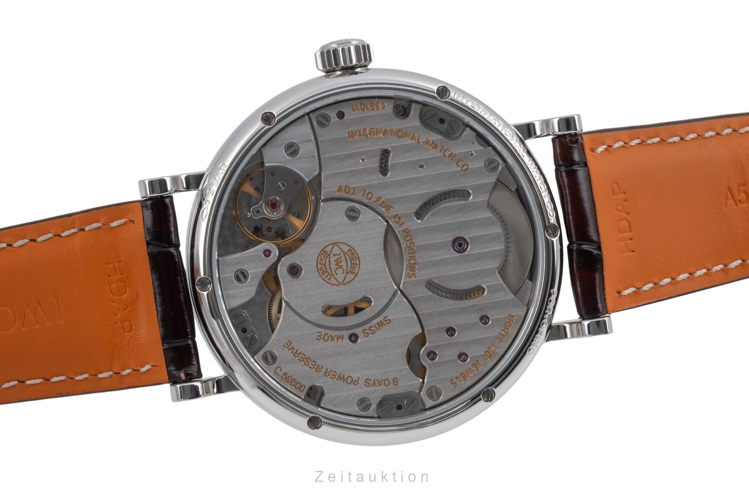 IWC Portugieser acciaio carica manuale orologio da uomo IW516401 LP: 14500EUR  [2505984]