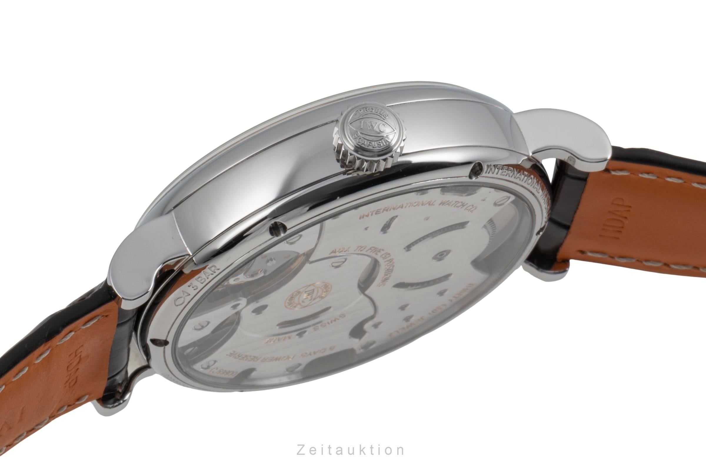 IWC Portugieser acciaio carica manuale orologio da uomo IW516401 LP: 14500EUR  [2505984]