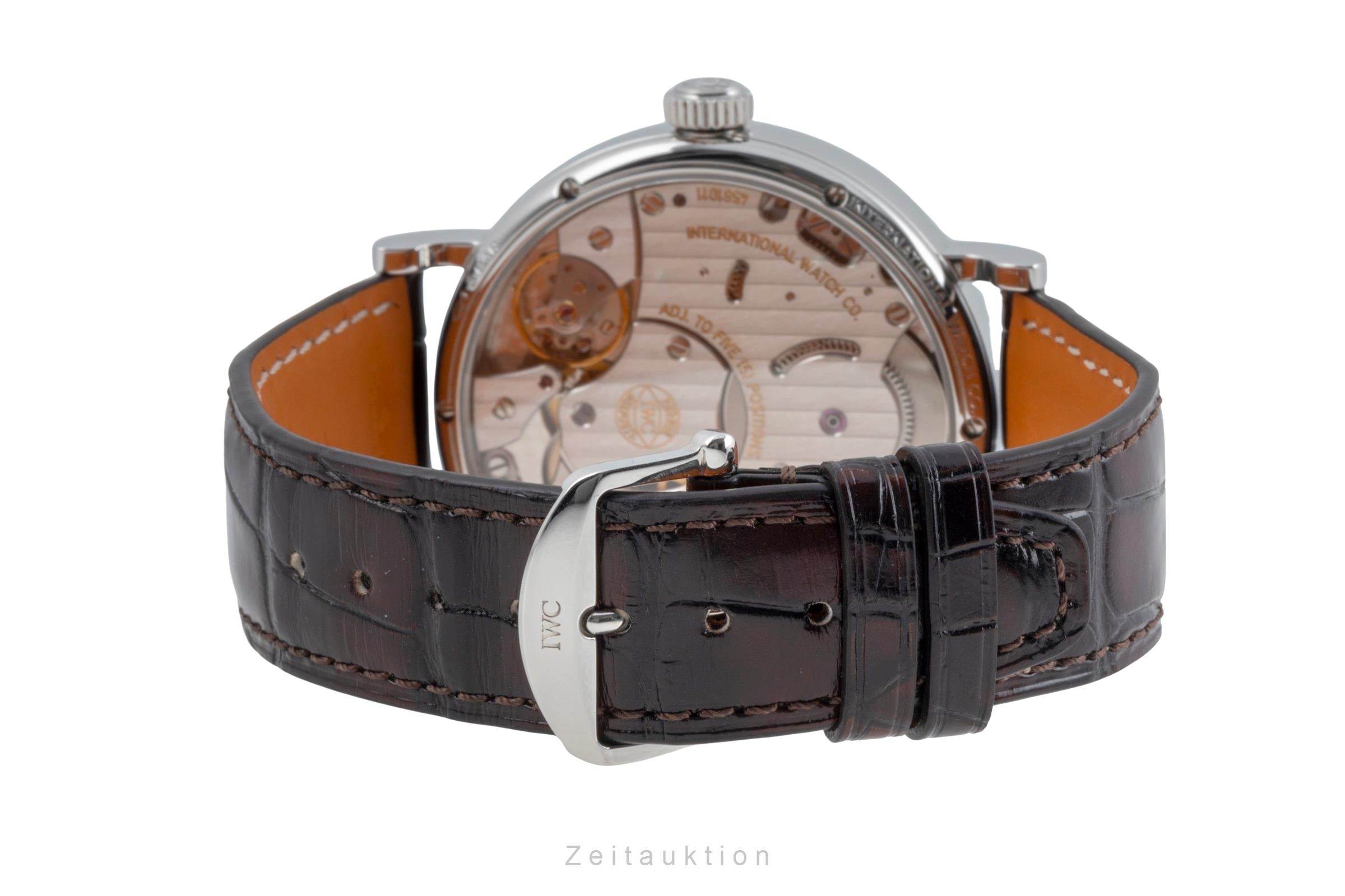 IWC Portugieser acciaio carica manuale orologio da uomo IW516401 LP: 14500EUR  [2505984]