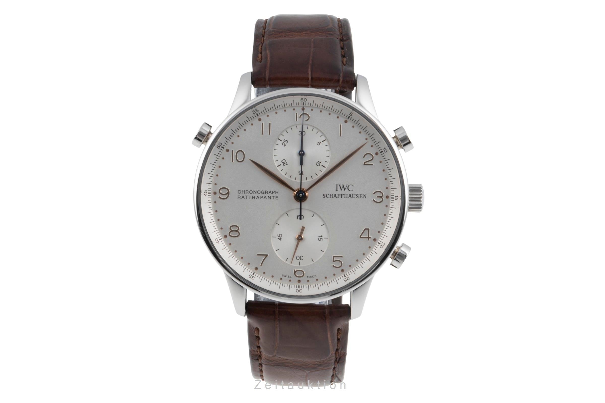 IWC Portugieser chronograph steel manual winding men's watch IW371202  [2505987]
