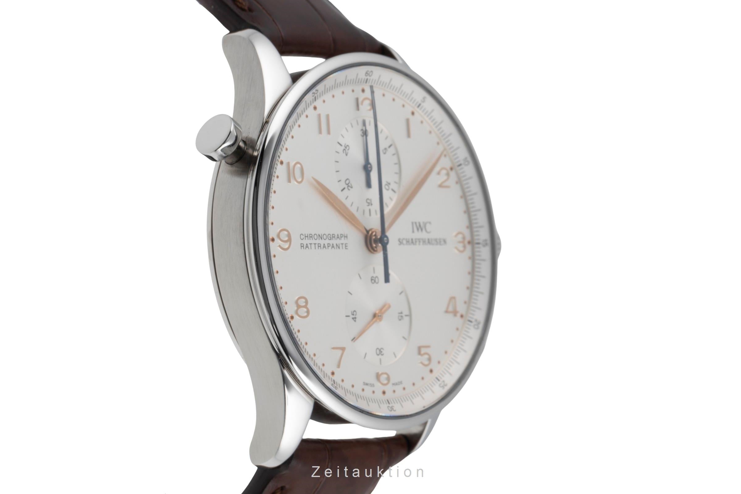 IWC Portugieser chronograph steel manual winding men's watch IW371202  [2505987]