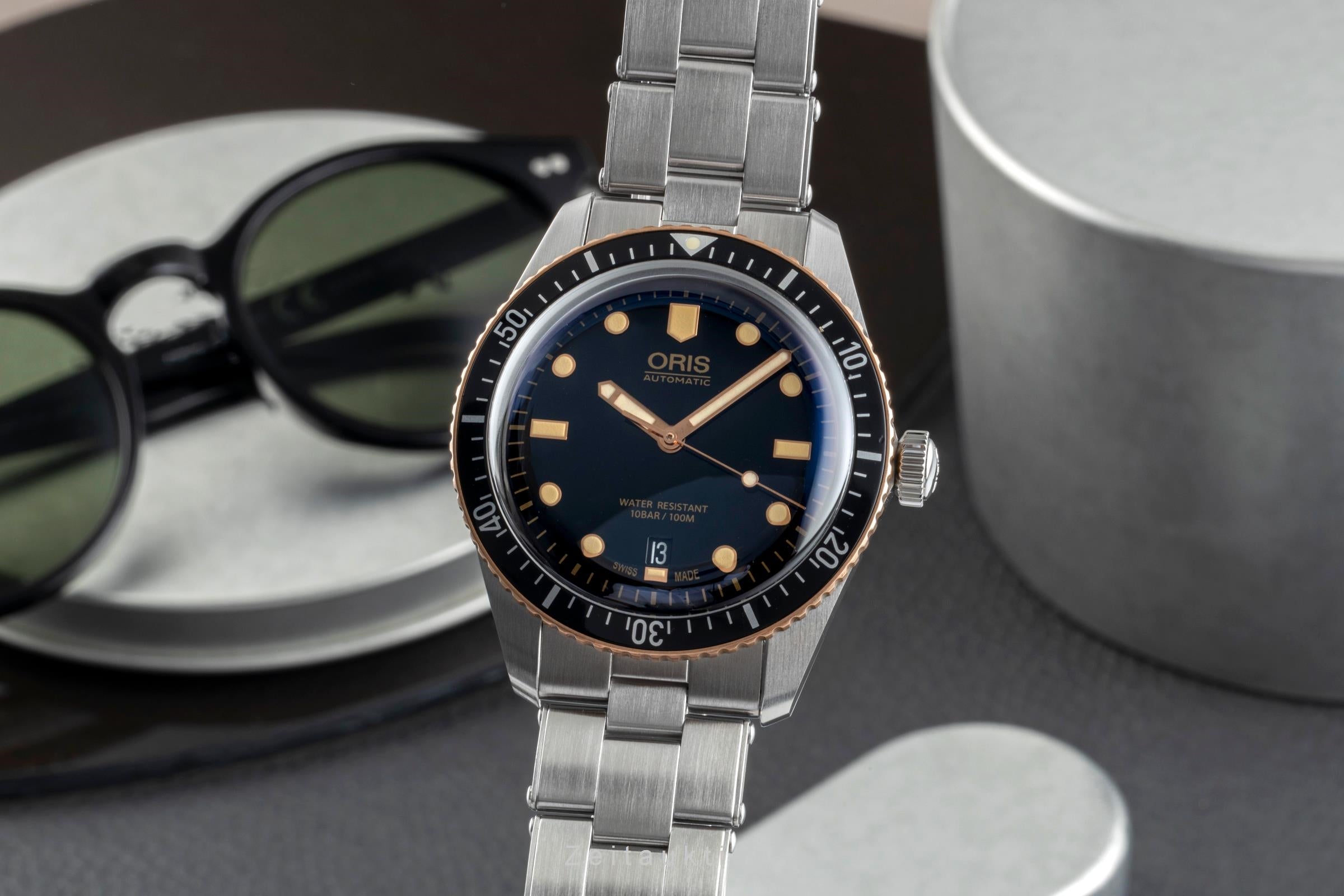 Oris Divers Sixty-Five acier / bronze automatique montre pour hommes 01 733 7707 4354 LP: 2550EUR  [2505990]