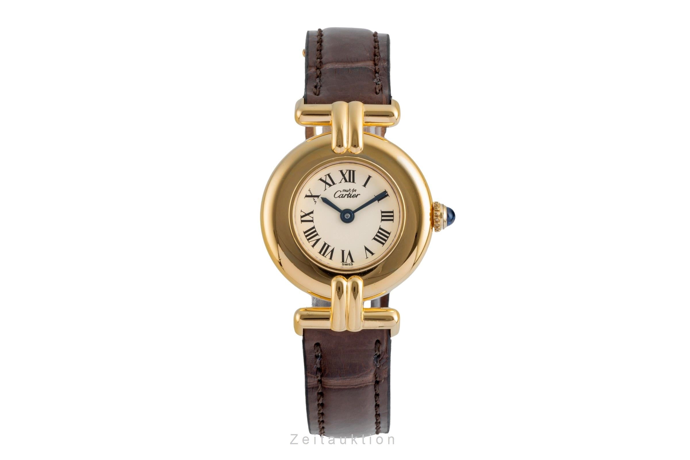 Cartier Colisée must de Cartier Vermeil "Ivory Roman Dial" Ref. 590002  [2505991]