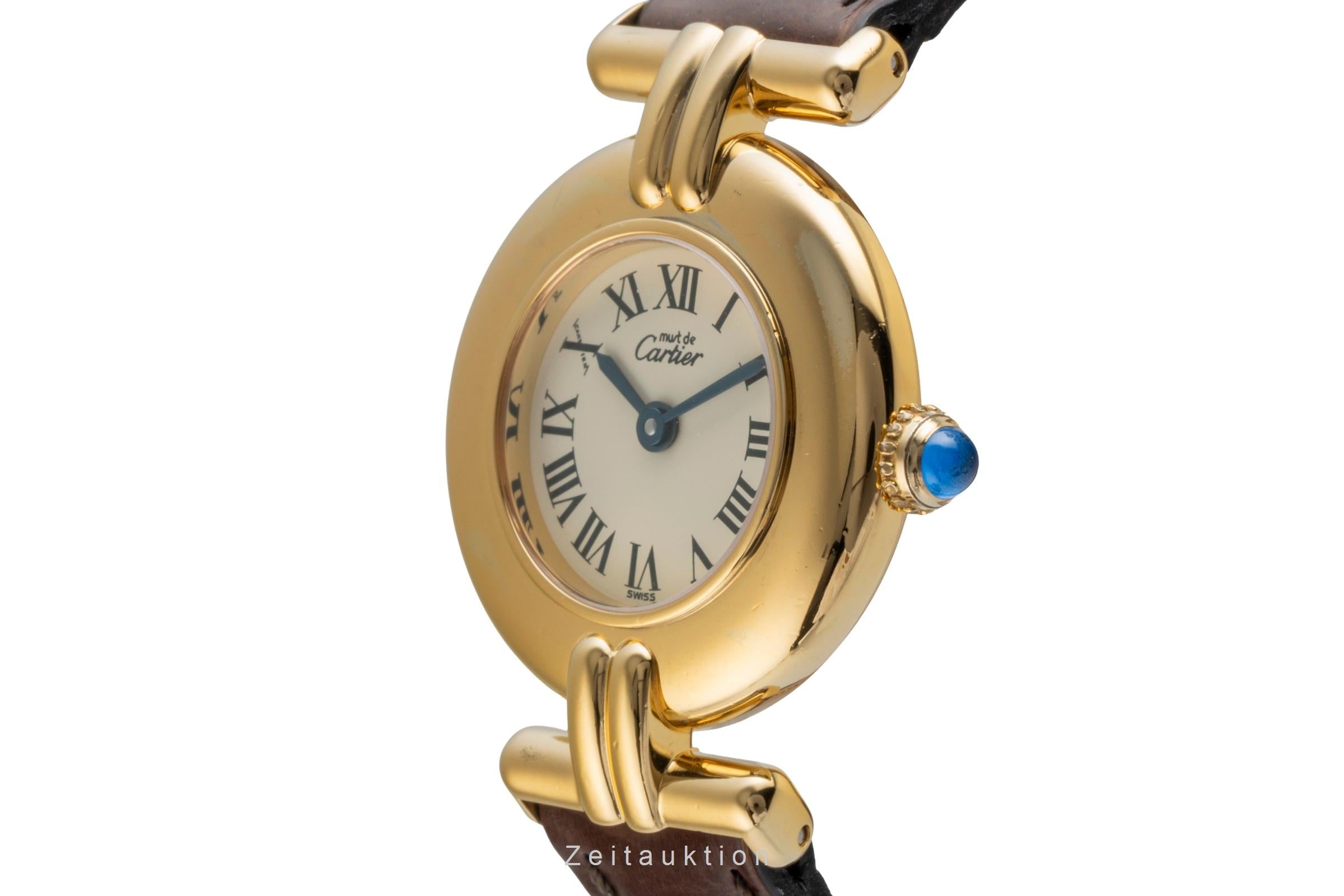 Cartier Colisée must de Cartier Vermeil "Ivory Roman Dial" Ref. 590002  [2505991]