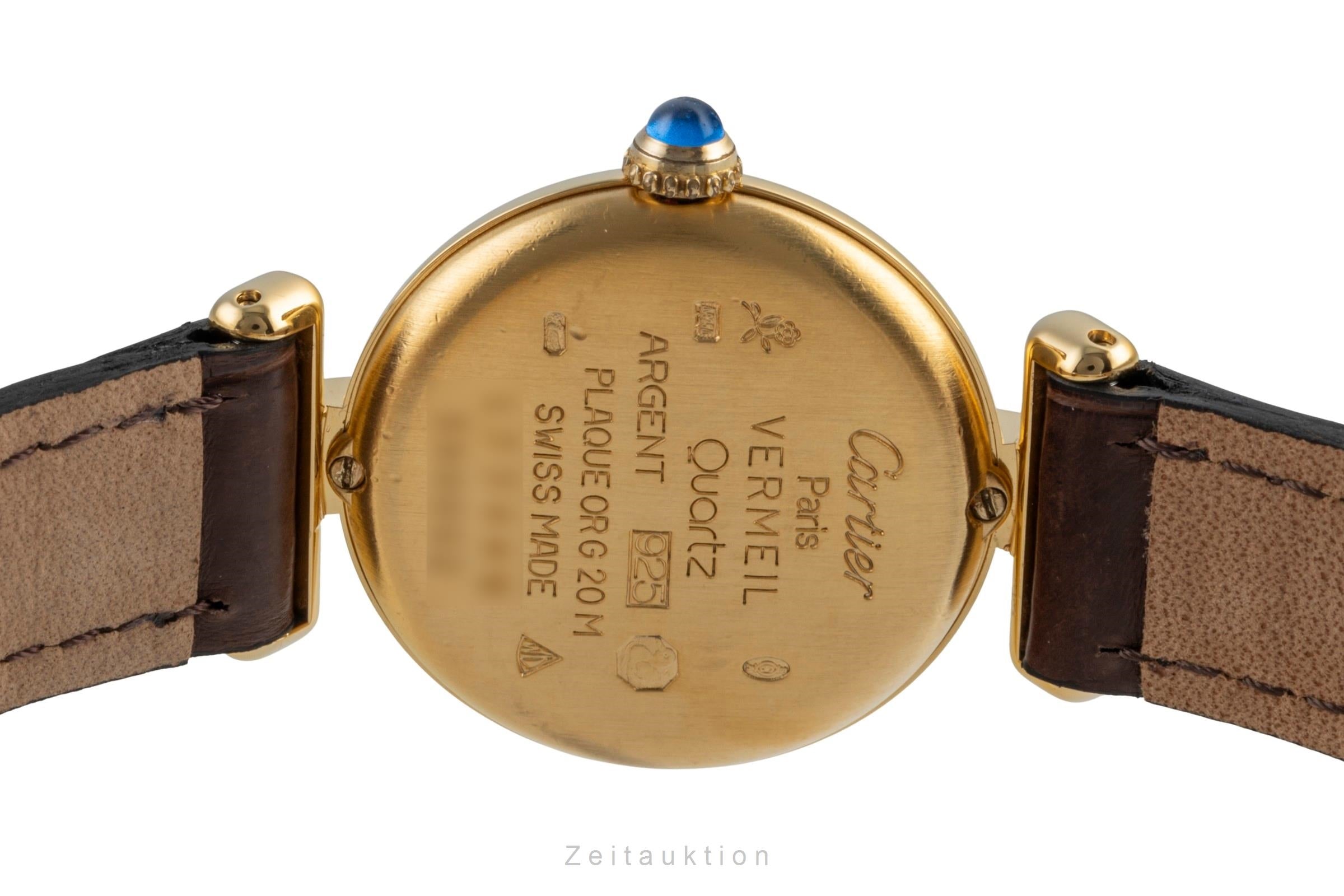 Cartier Colisée must de Cartier Vermeil "Ivory Roman Dial" Ref. 590002  [2505991]