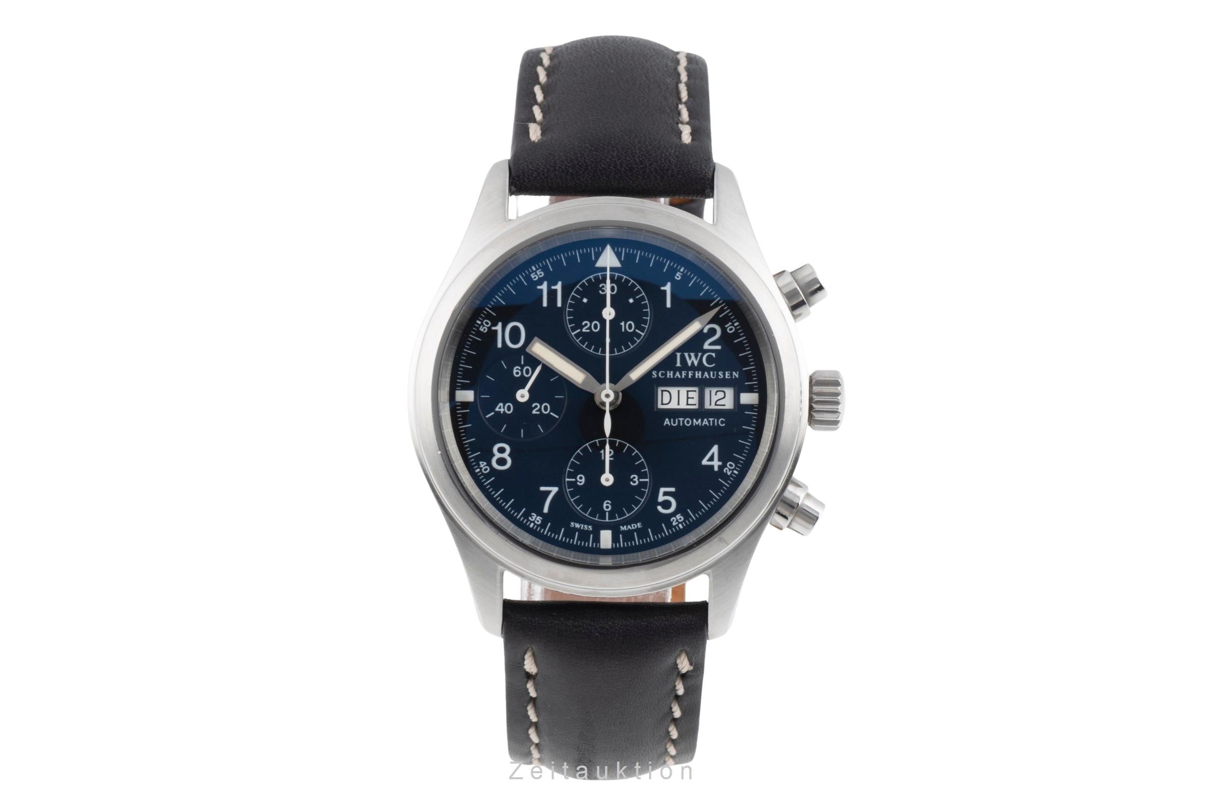 IWC Fliegerchronograph cronógrafo acero automático reloj para caballeros IW370601 LP: 7800EUR  [2505997]
