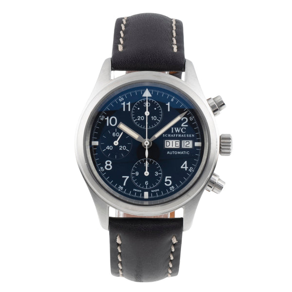IWC Fliegerchronograph cronógrafo acero automático reloj para caballeros IW370601 LP: 7800EUR  [2505997]