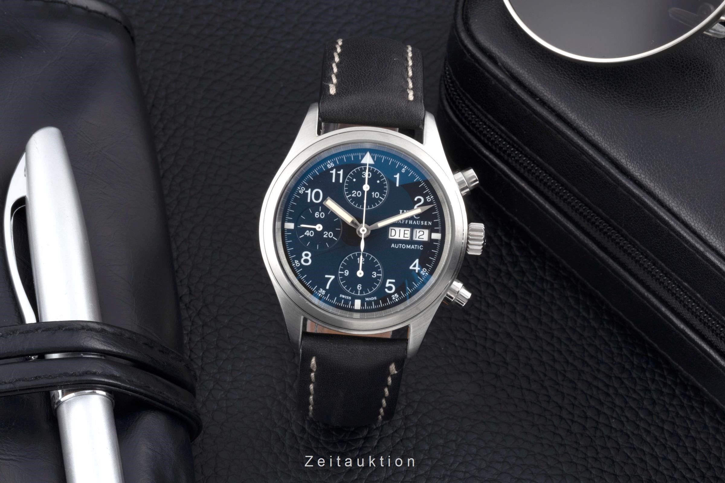 IWC Fliegerchronograph cronógrafo acero automático reloj para caballeros IW370601 LP: 7800EUR  [2505997]