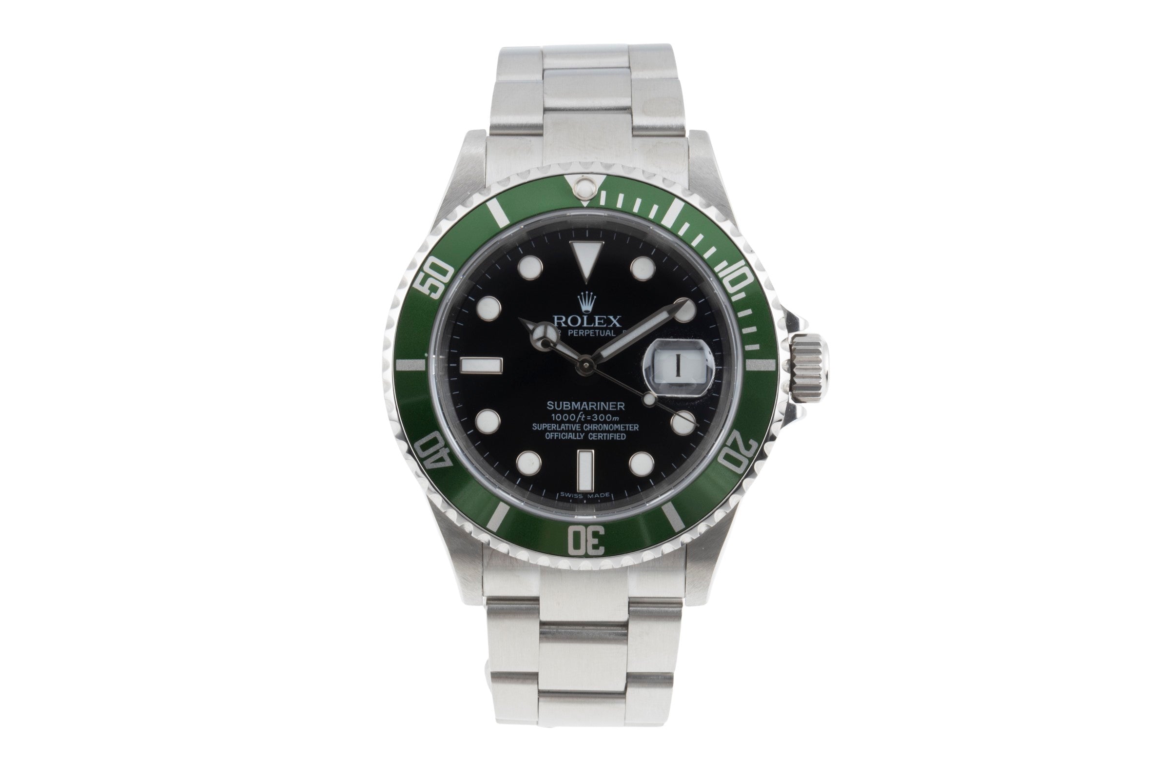 Rolex Submariner acier automatique montre pour hommes 16610T  [2506002]
