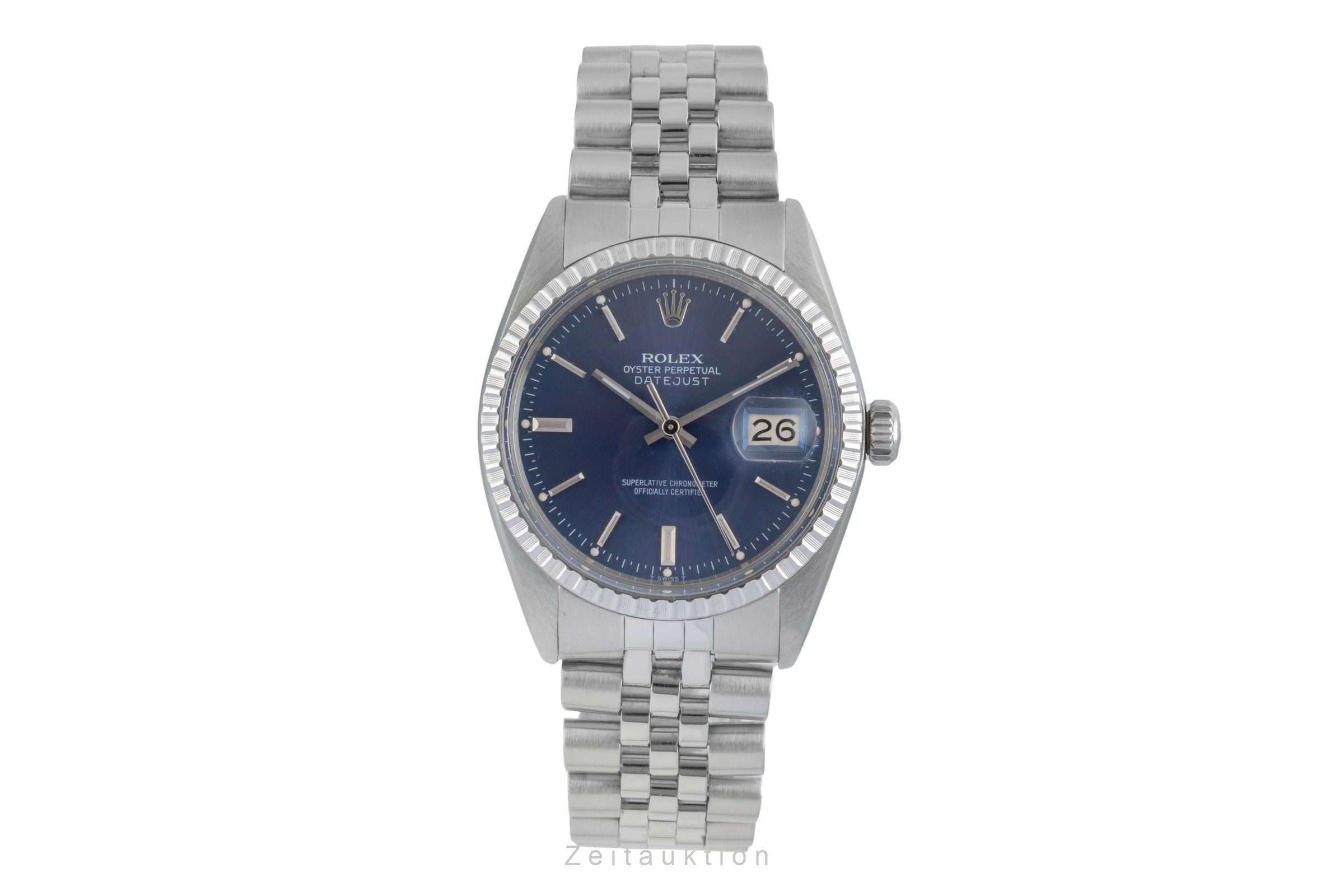 Rolex Datejust acero automático reloj para caballeros 16030 Vintage  [2506007]
