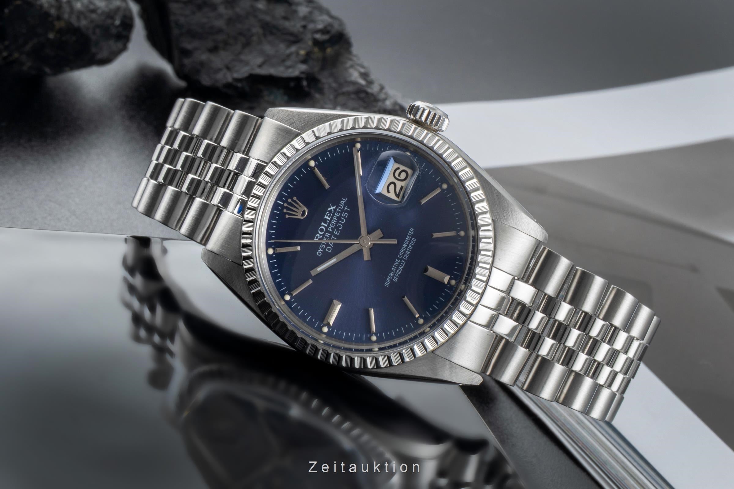 Rolex Datejust acero automático reloj para caballeros 16030 Vintage  [2506007]