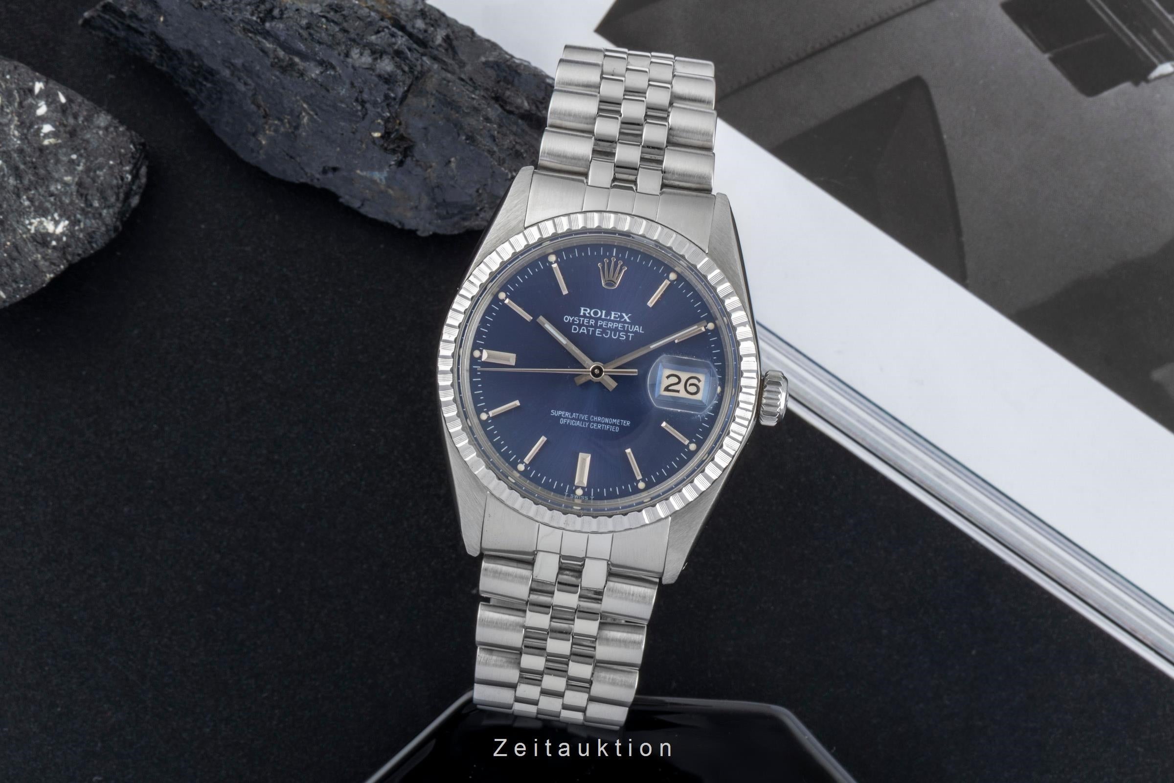 Rolex Datejust acero automático reloj para caballeros 16030 Vintage  [2506007]