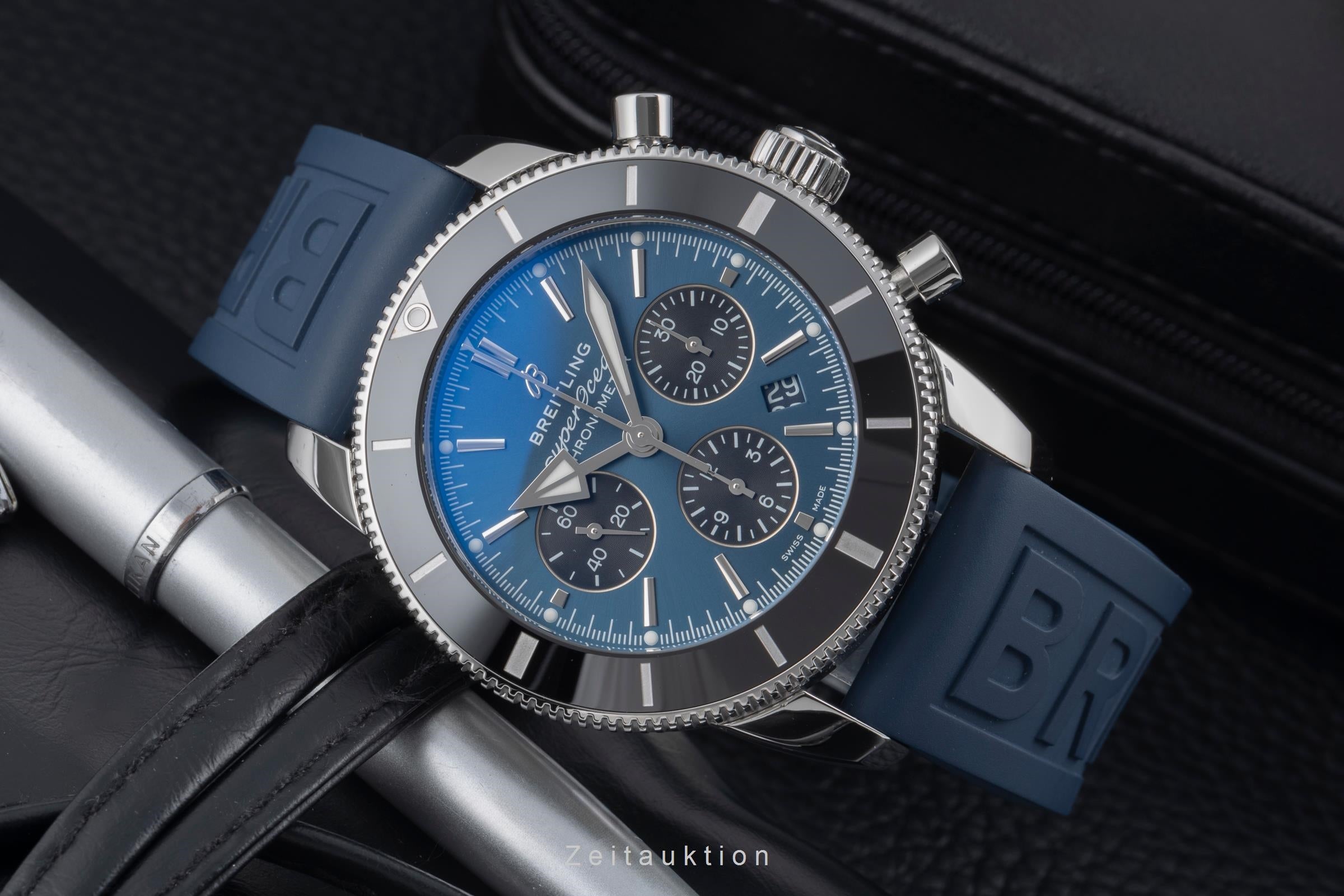 Breitling Superocean Chronograph cronógrafo acero automático reloj para caballeros AB0162121C1S1 LP: 9100EUR  [2506009]