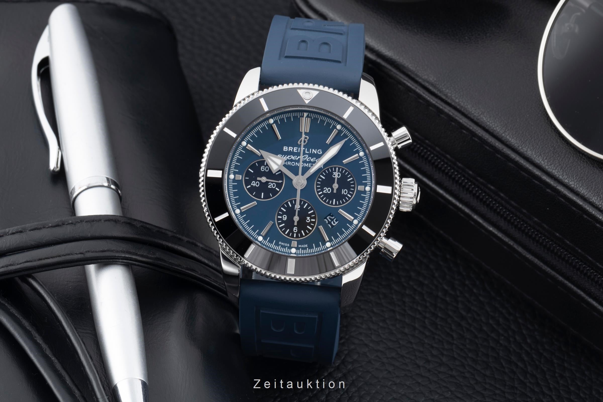 Breitling Superocean Chronograph cronógrafo acero automático reloj para caballeros AB0162121C1S1 LP: 9100EUR  [2506009]