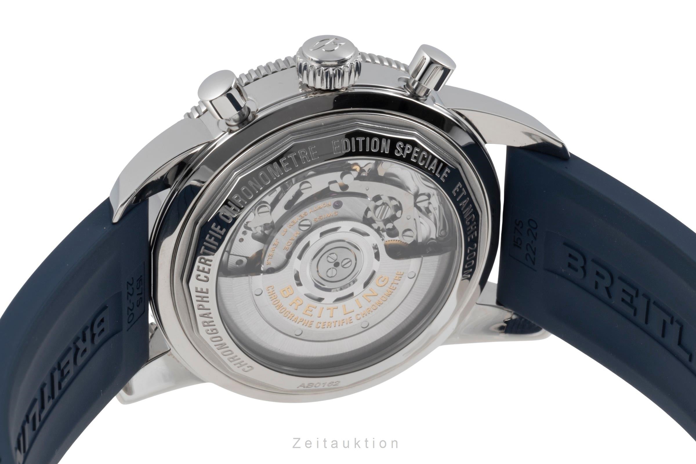 Breitling Superocean Chronograph cronógrafo acero automático reloj para caballeros AB0162121C1S1 LP: 9100EUR  [2506009]