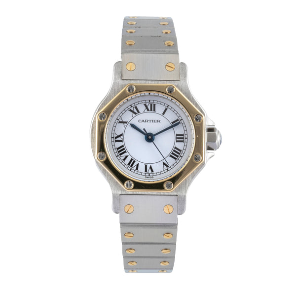 Cartier Santos acier / or  automatique montre pour femmes 0907  [2506010]