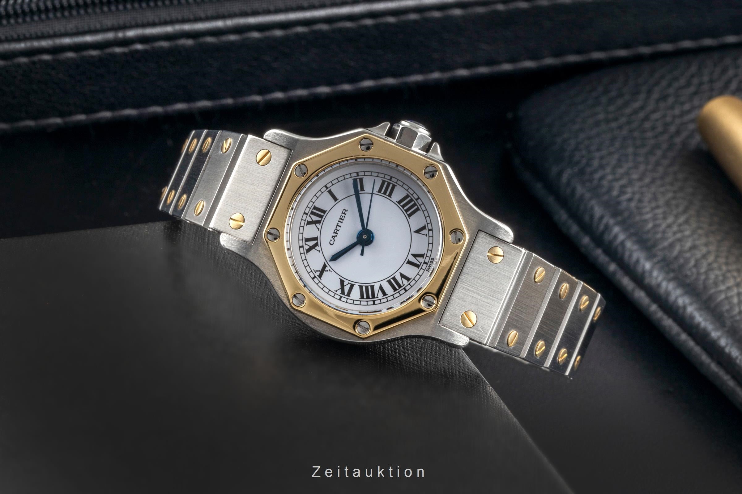 Cartier Santos acier / or  automatique montre pour femmes 0907  [2506010]