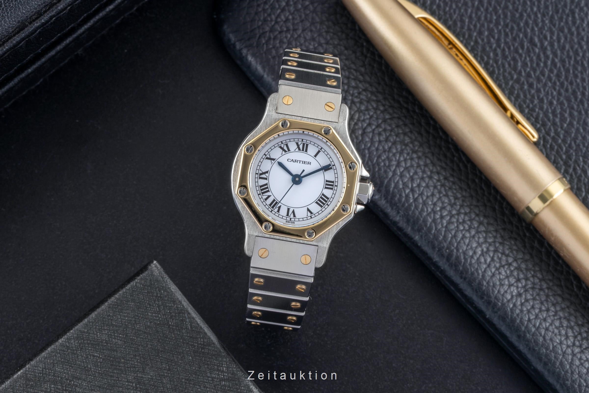 Cartier Santos acier / or  automatique montre pour femmes 0907  [2506010]