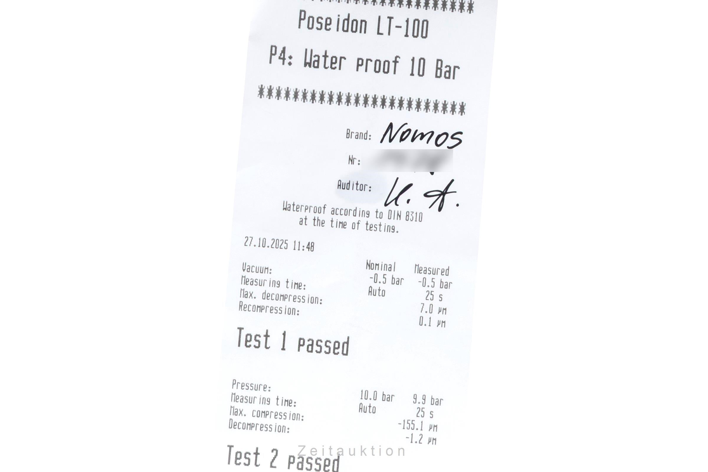 Nomos Club acero automático reloj para caballeros 764  [2506014]