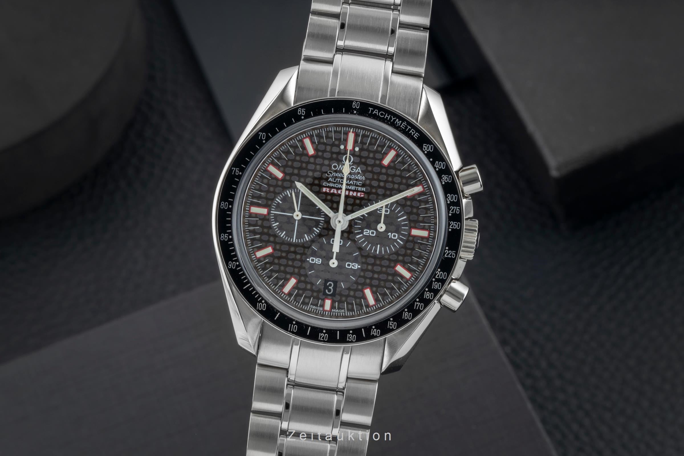 Omega Speedmaster Racing Chronograph Stahl Ref. 3552.59.00 B&P 2005 [2506018]