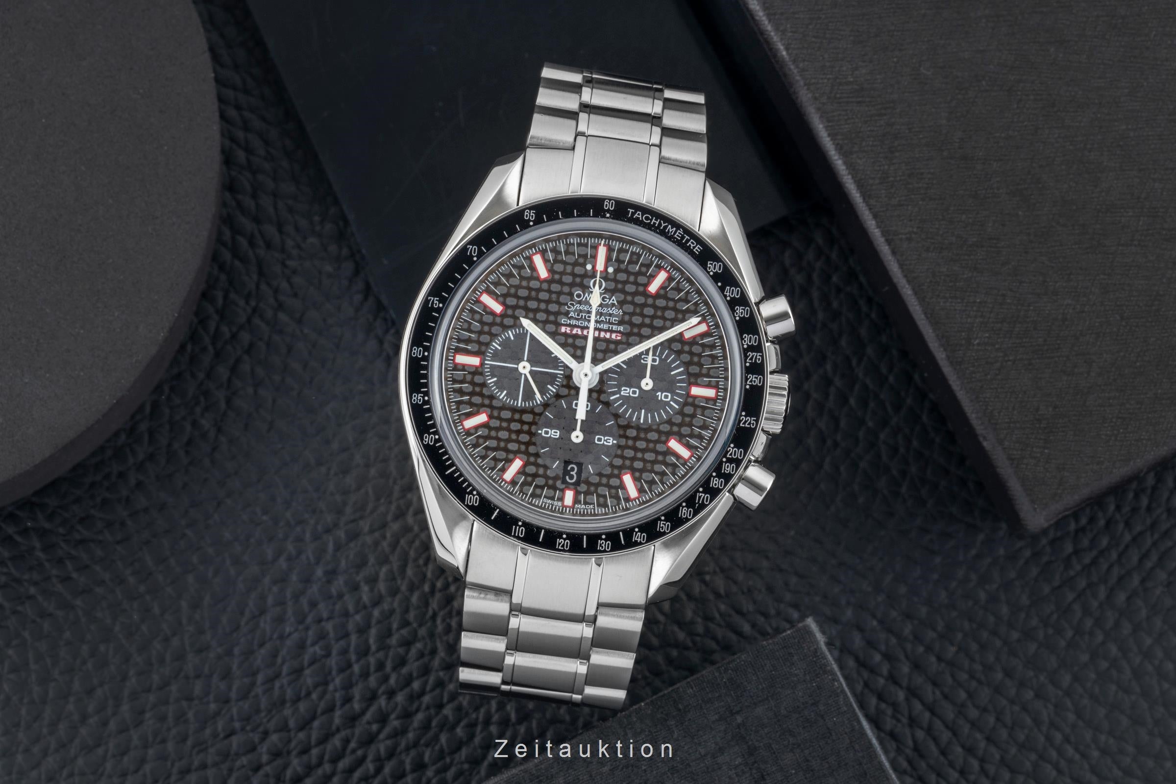 Omega Speedmaster Racing Chronograph Stahl Ref. 3552.59.00 B&P 2005 [2506018]