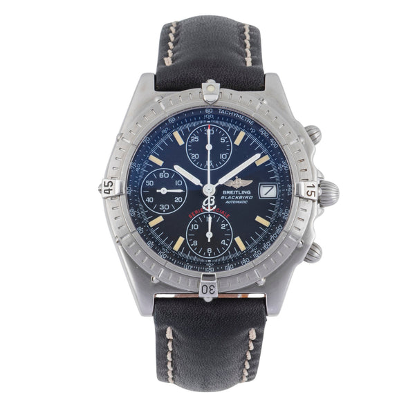 Breitling Chronomat Blackbird Stahl Automatik Herrenuhr Ref. A13050.1 B&P 2003 [2506023]