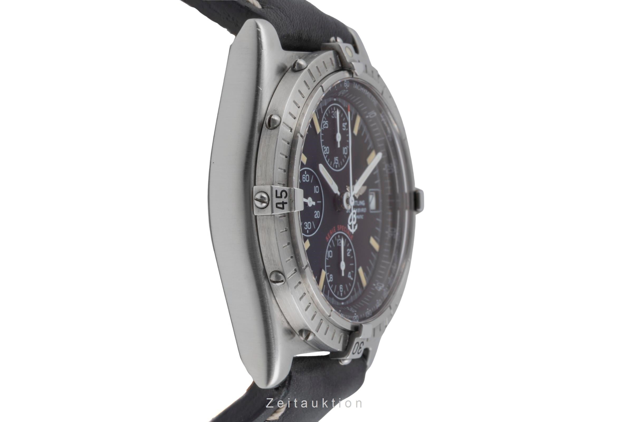 Breitling Chronomat Blackbird Stahl Automatik Herrenuhr Ref. A13050.1 B&P 2003 [2506023]