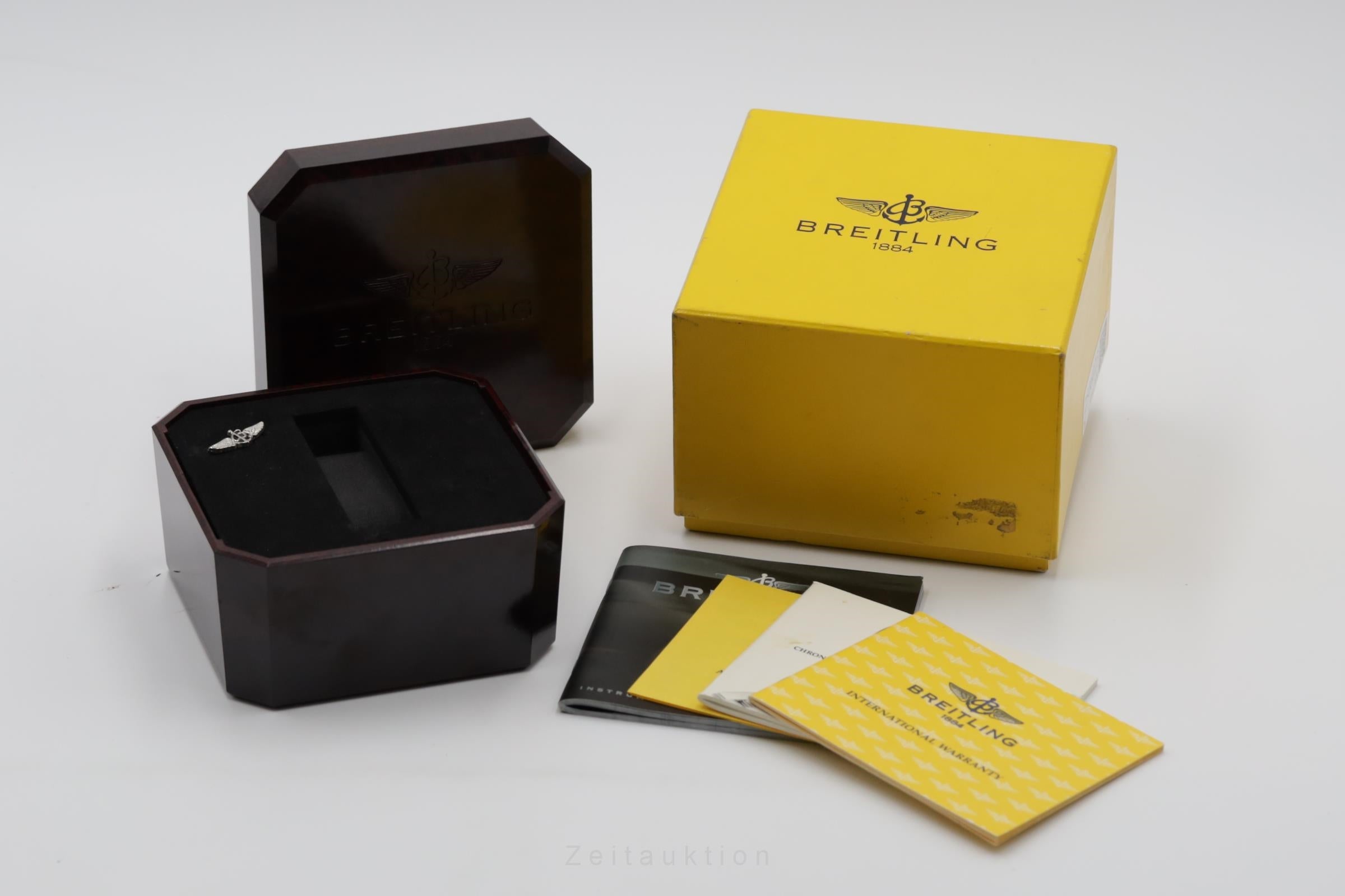 Breitling Chronomat Blackbird Stahl Automatik Herrenuhr Ref. A13050.1 B&P 2003 [2506023]