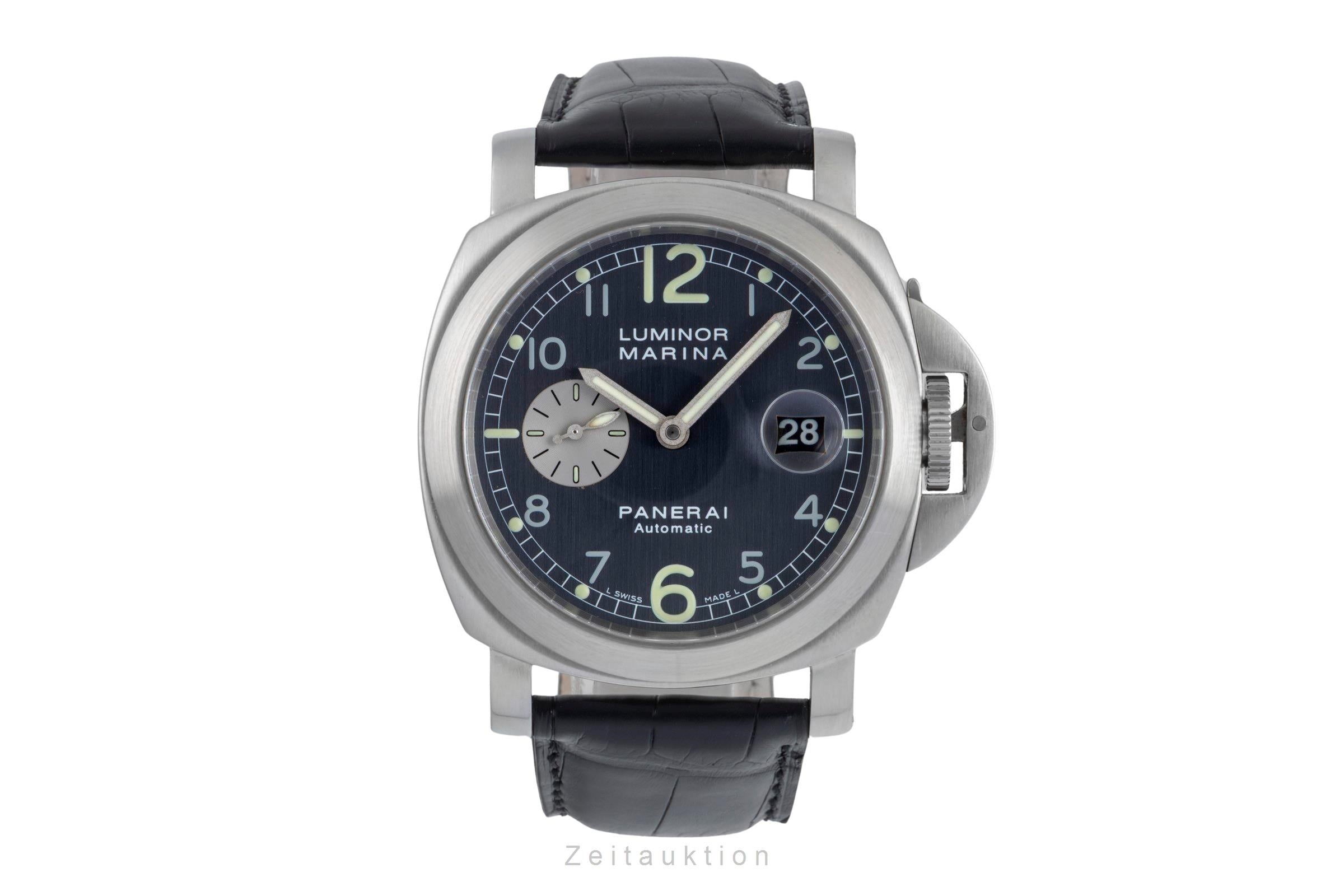 Panerai Luminor Marina Edelstahl Automatik Herrenuhr Ref. PAM00086 Papiere 2001 [2506026]