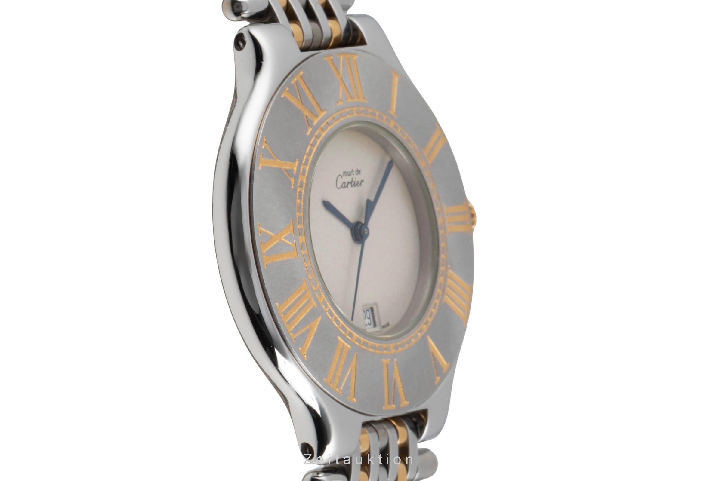 Cartier Ligne 21 acero / banado en oro cuarzo reloj para caballeros W10052F4  [2506035]